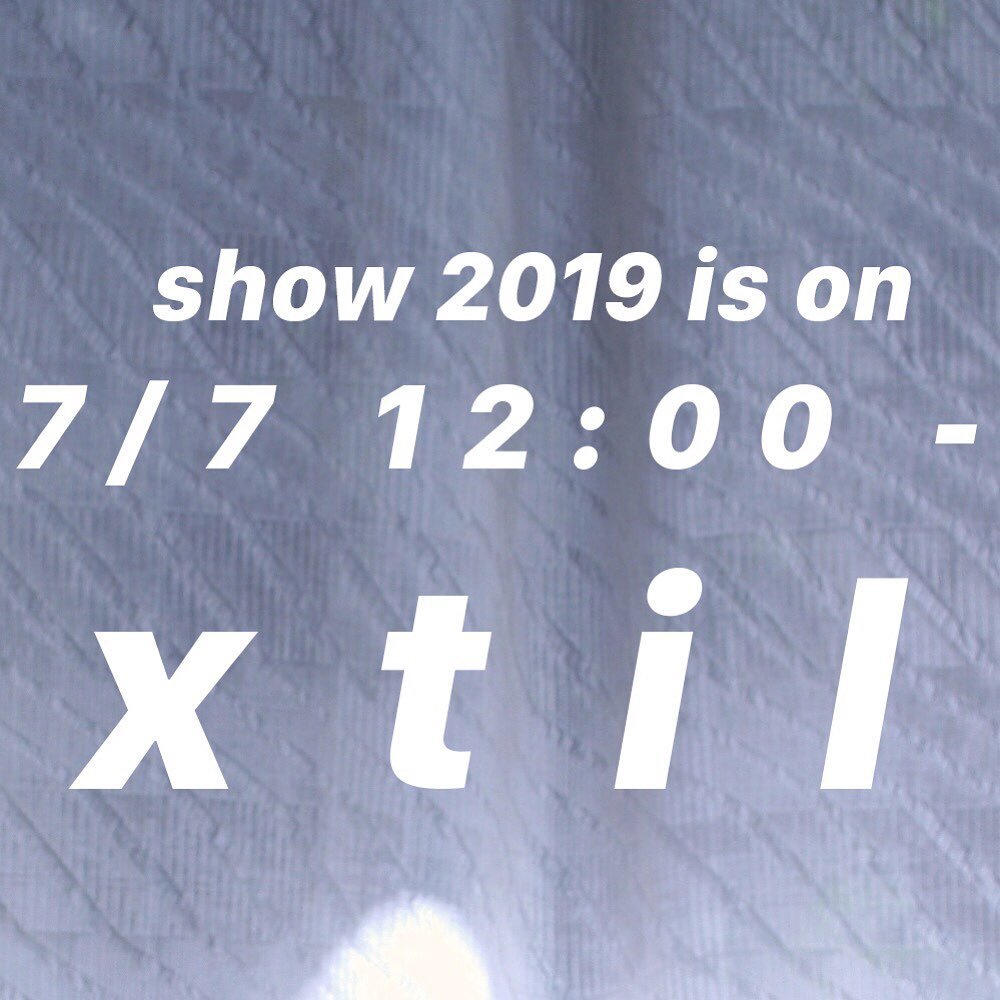 Show 2019 is on! 
29/6 - 7/7 (except 3/7) 12:00-18:00
Royal College of Art