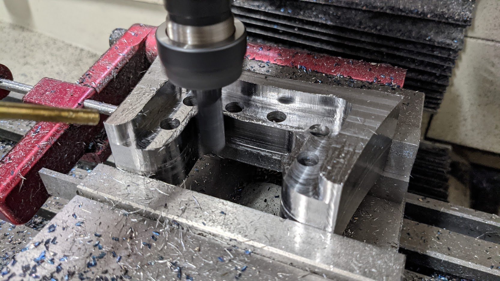 Machining a tooth for then Bloodsport Club Sandwich weapon