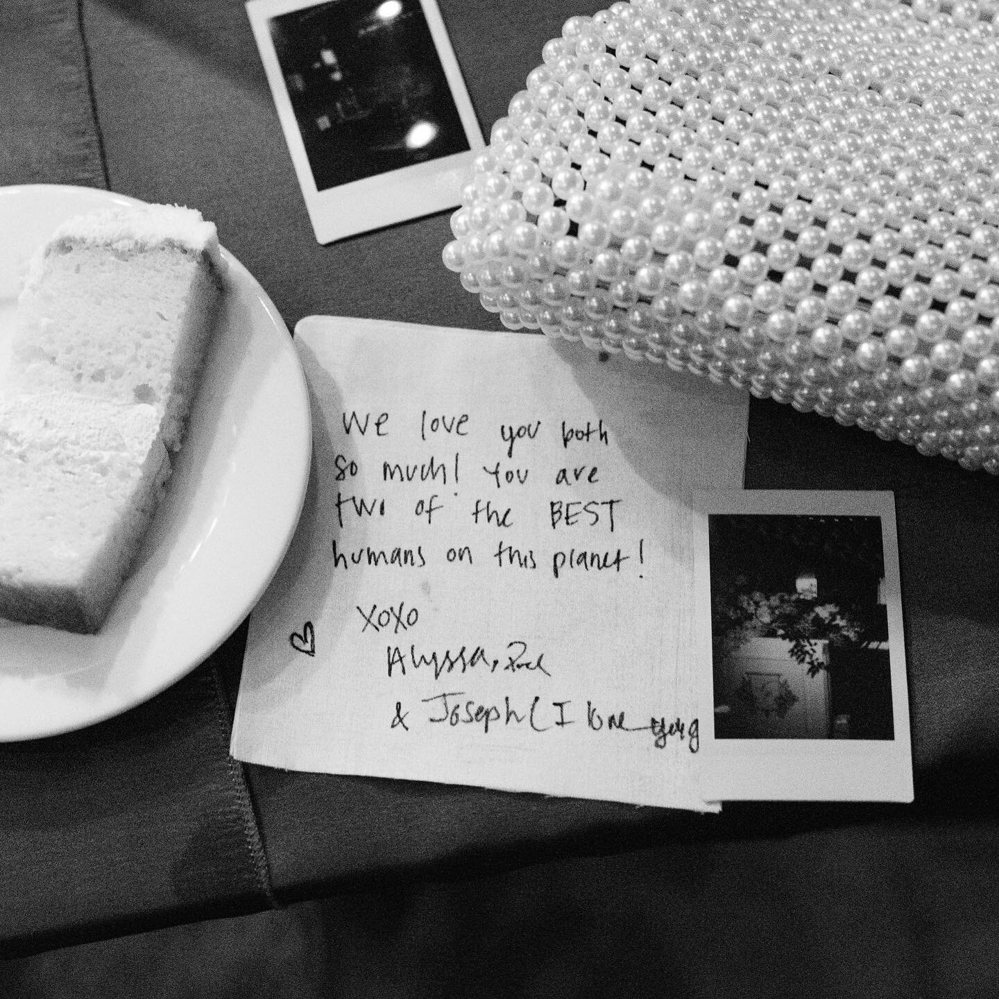 A sweet love note left on a napkin by guests on the head table! I&rsquo;m so happy I did one final walkthrough of their reception to capture some guests mingling before I left for the evening. Otherwise, I would&rsquo;ve missed out on the opportunity