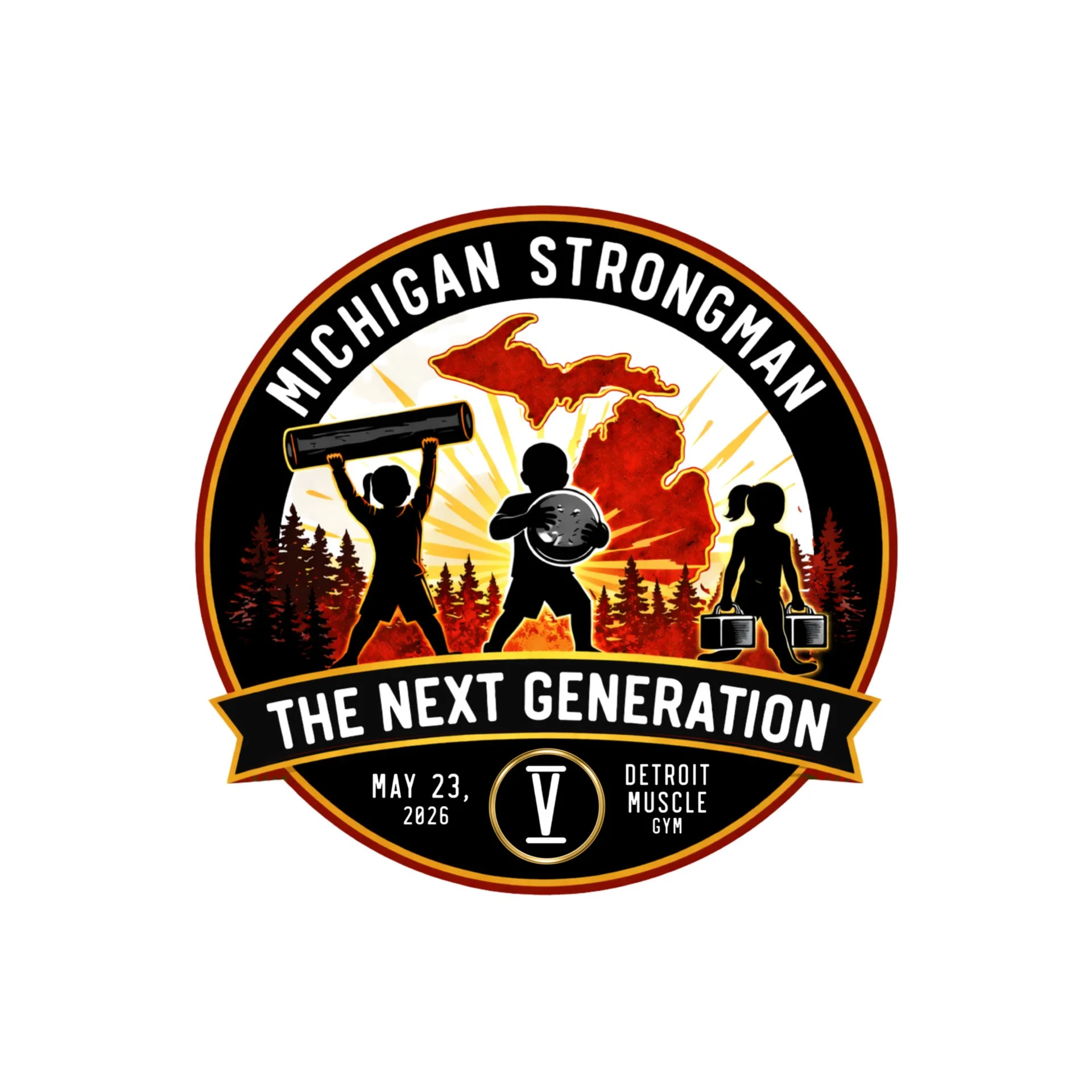 DMG's Michigan Strongman: The Next Generation V logo