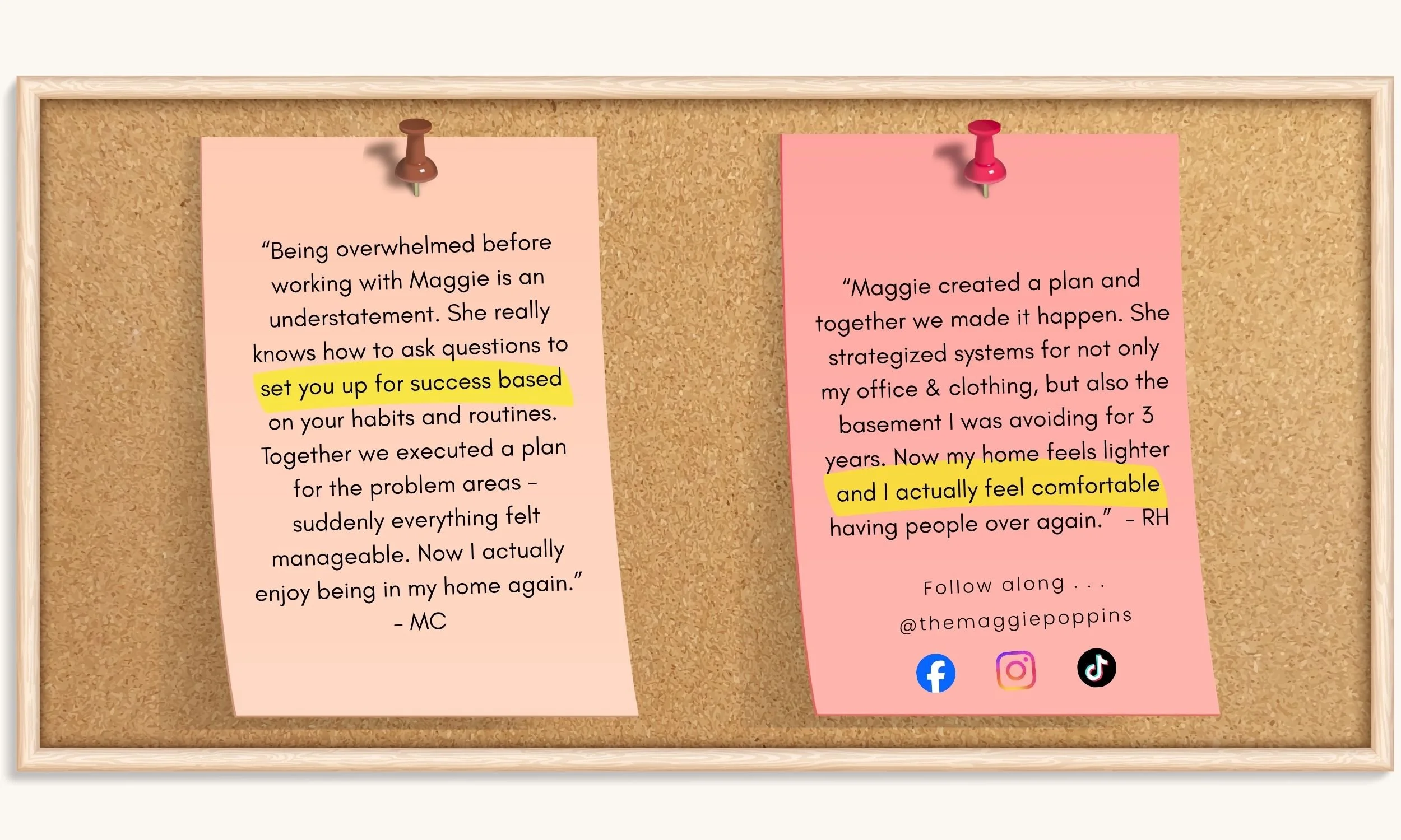 Professional home organization reviews for Maggie Poppins in Rochester NY focused on overcoming household overwhelm through sustainable systems and decluttering.
