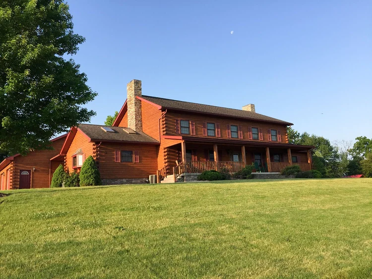 Weaver custom log home on rural property