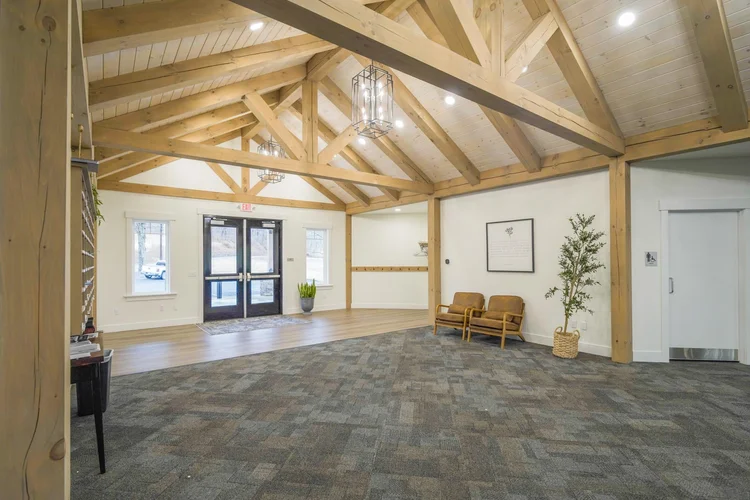 JCC completed timber-frame project by KSM Log Homes and Timber Packages