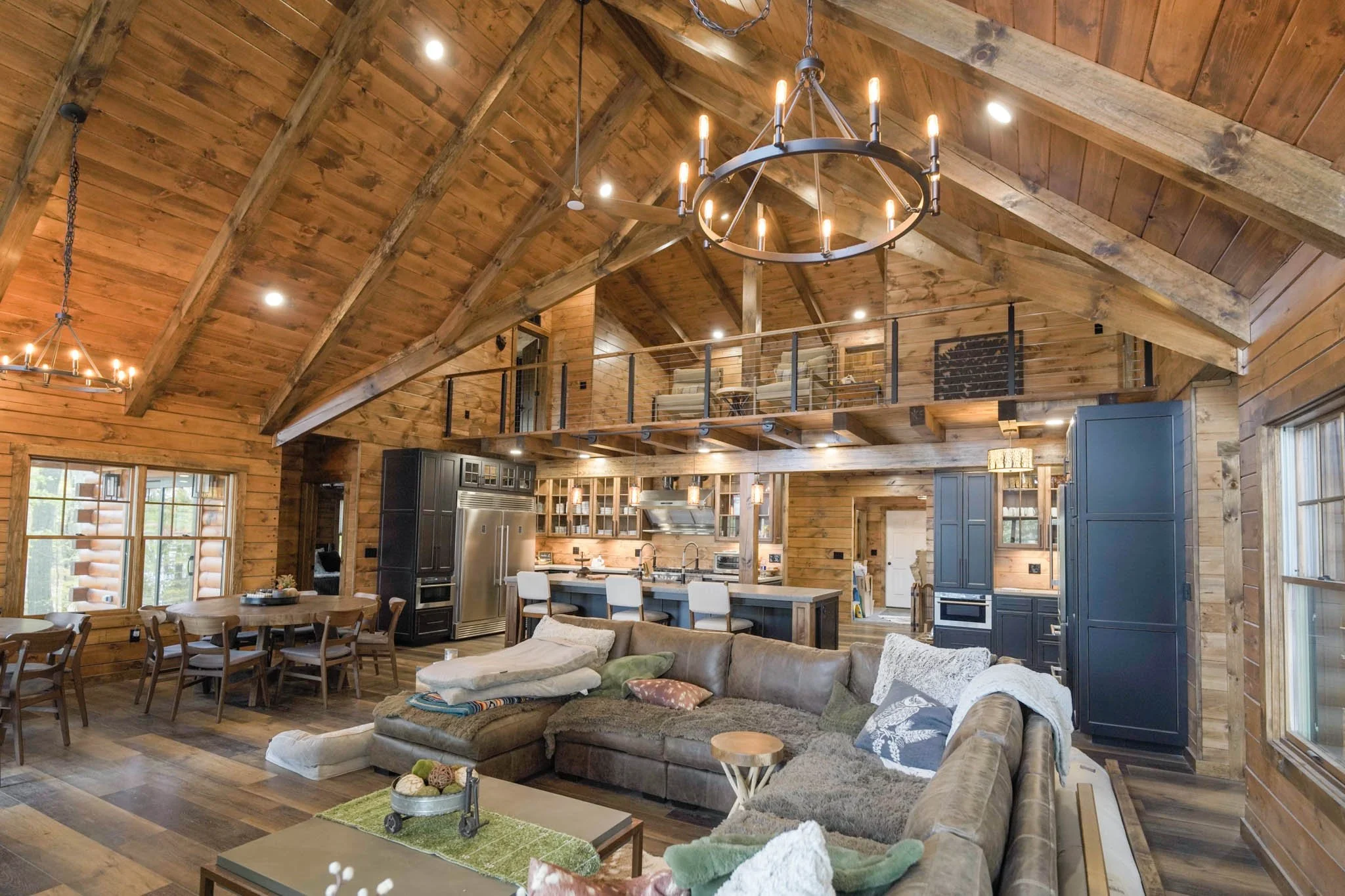 Custom Log Home in Northern PA