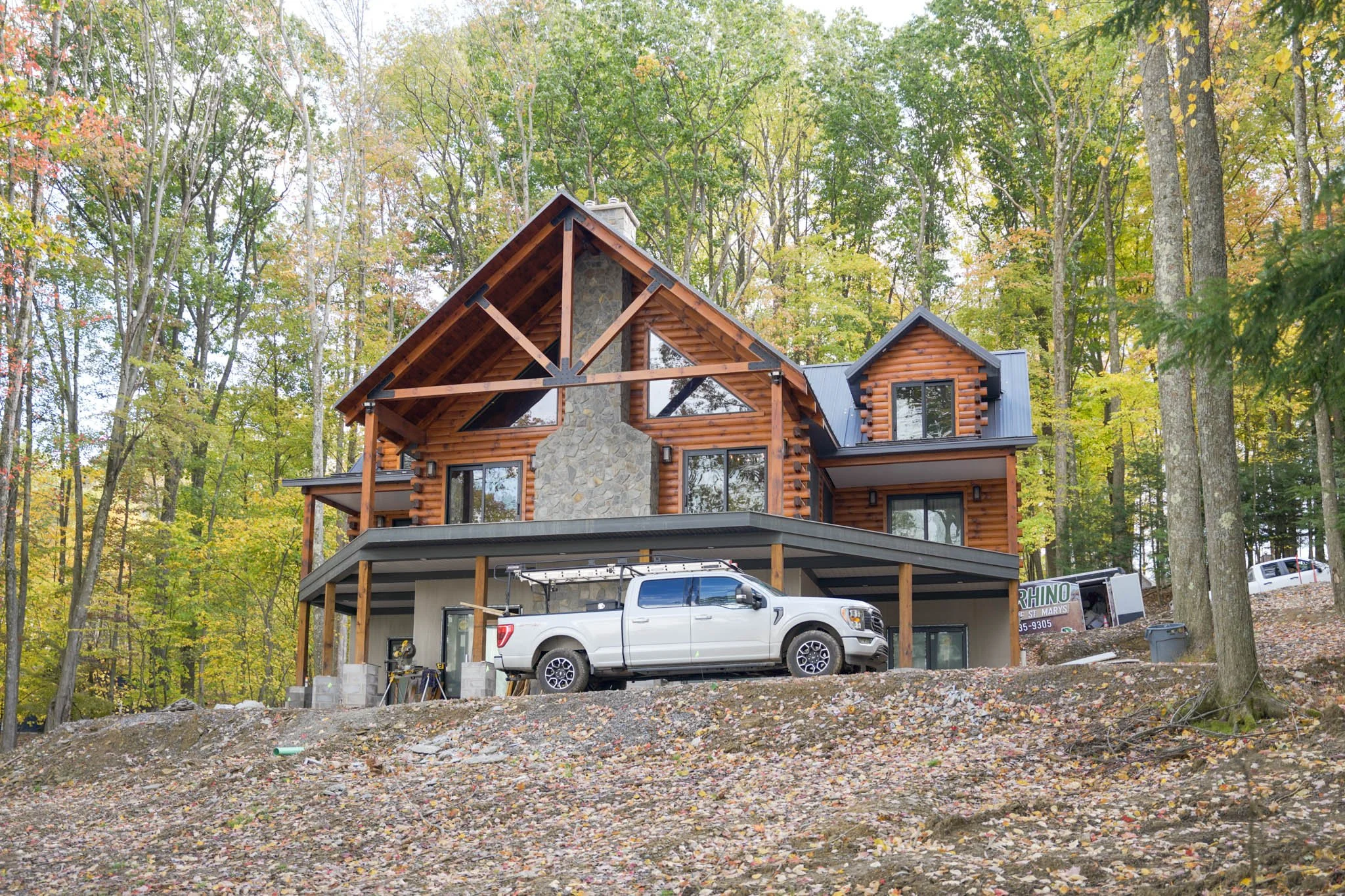 Custom Log Home in Northern PA