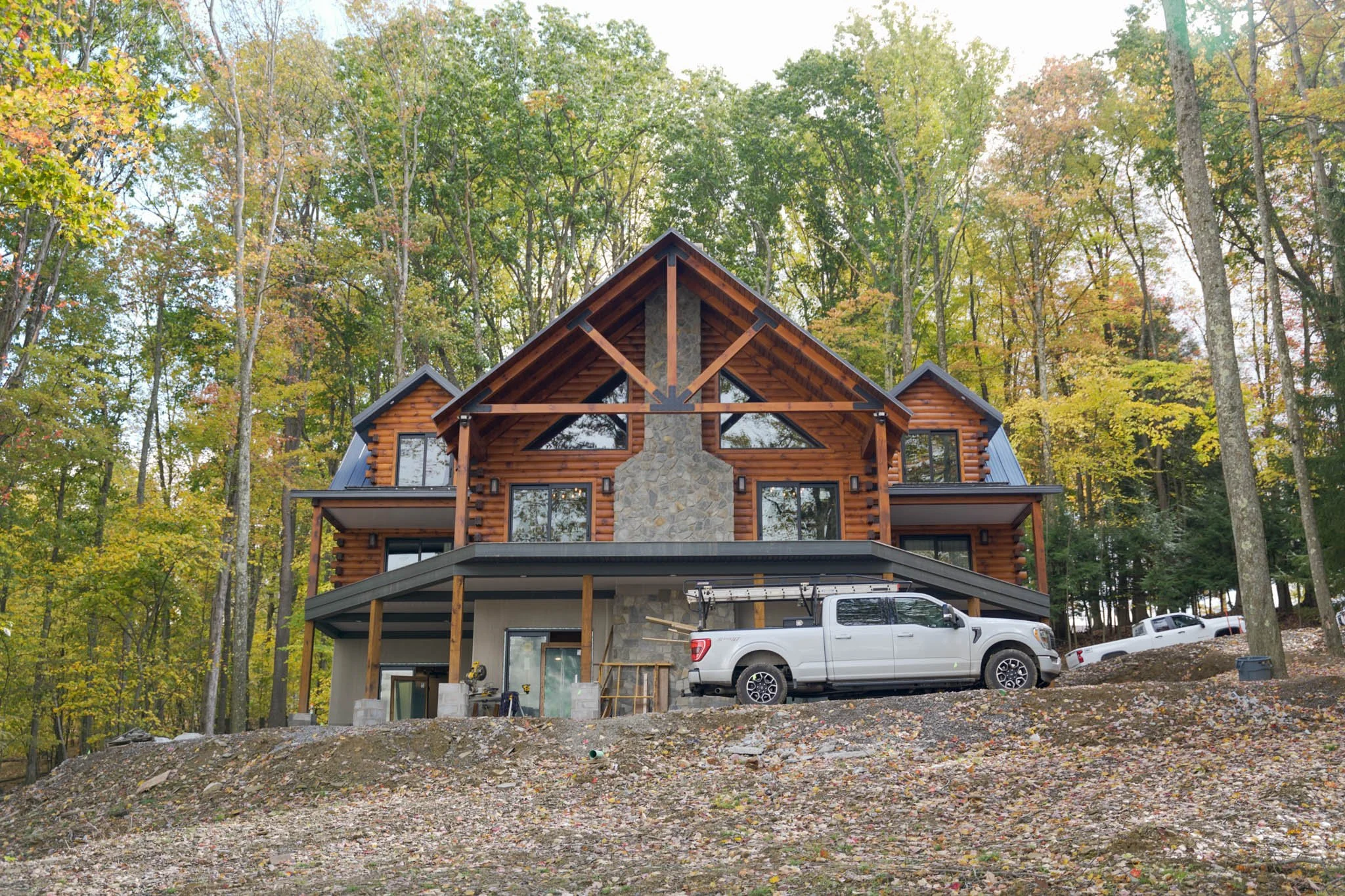 Custom Log Home in Northern PA