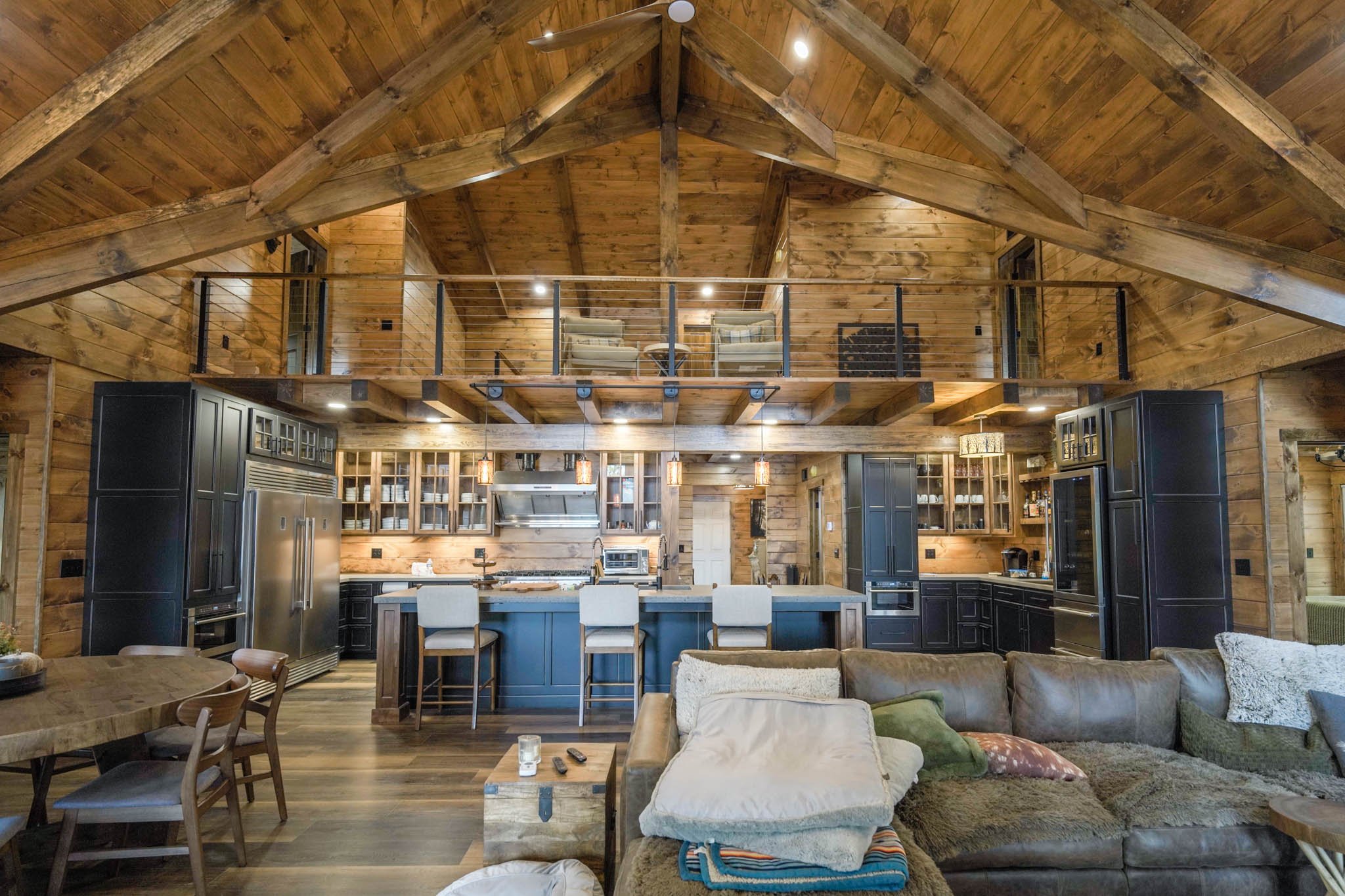 Custom Log Home in Northern PA