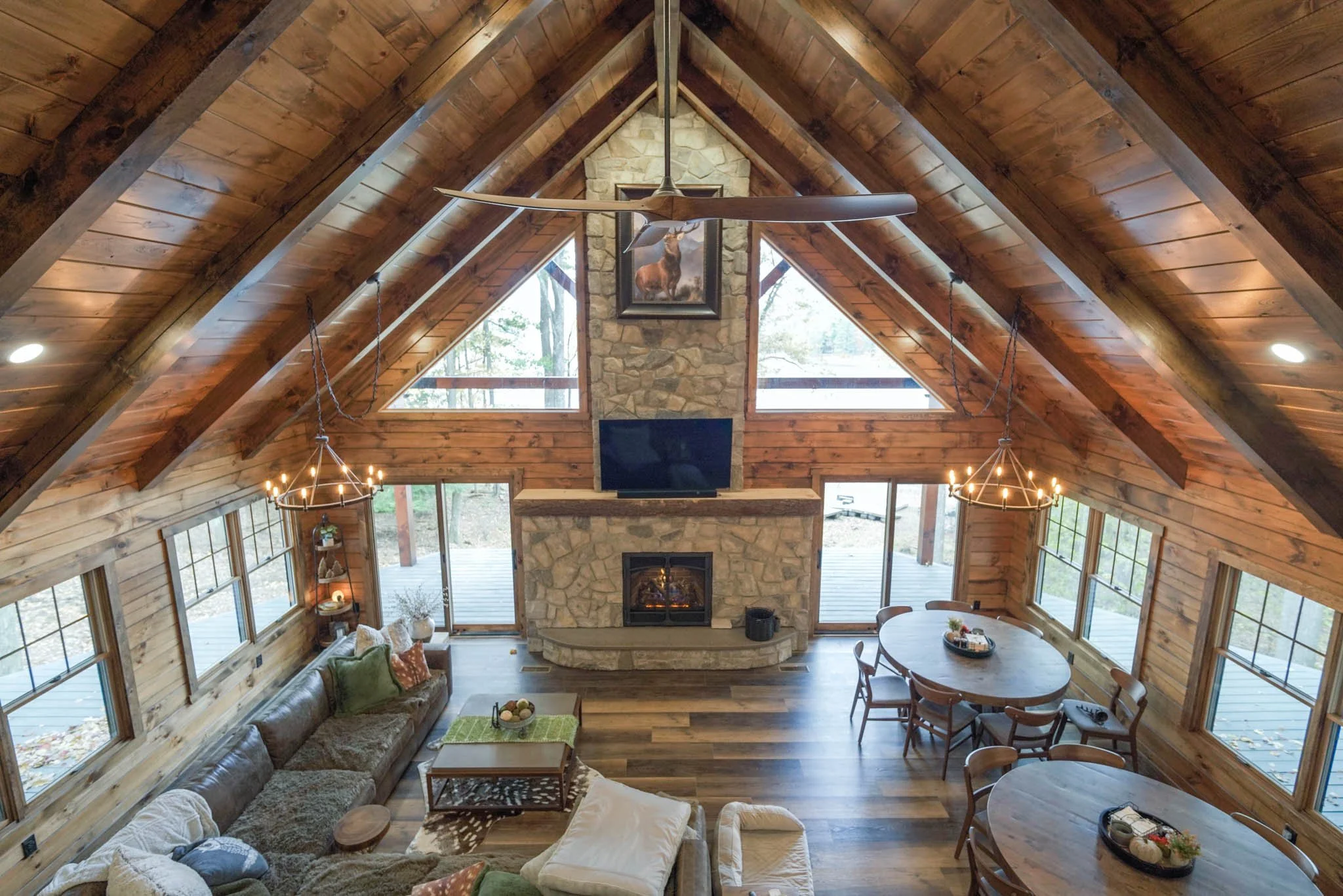 Custom Log Home in Northern PA