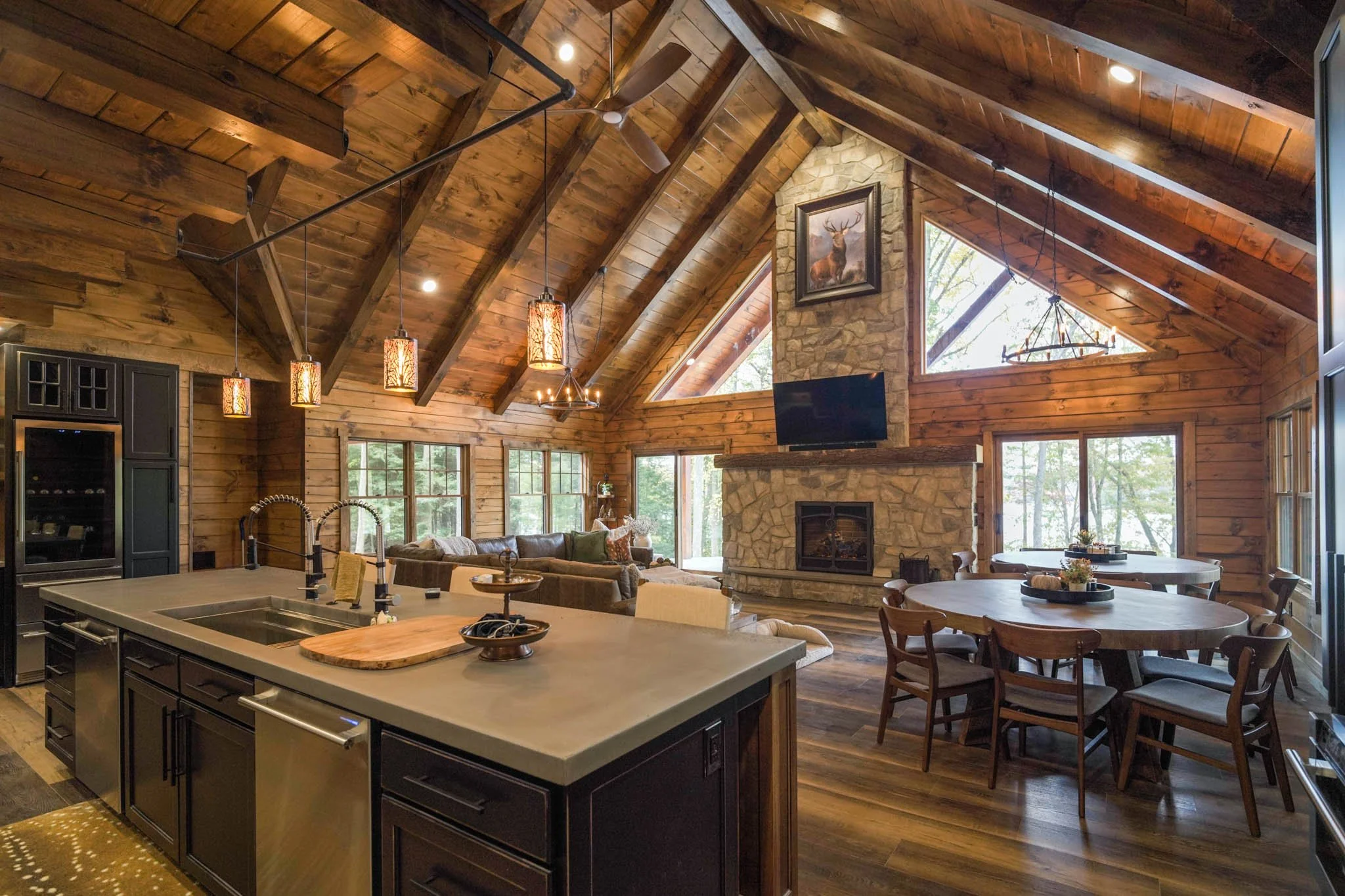 Custom Log Home in Northern PA