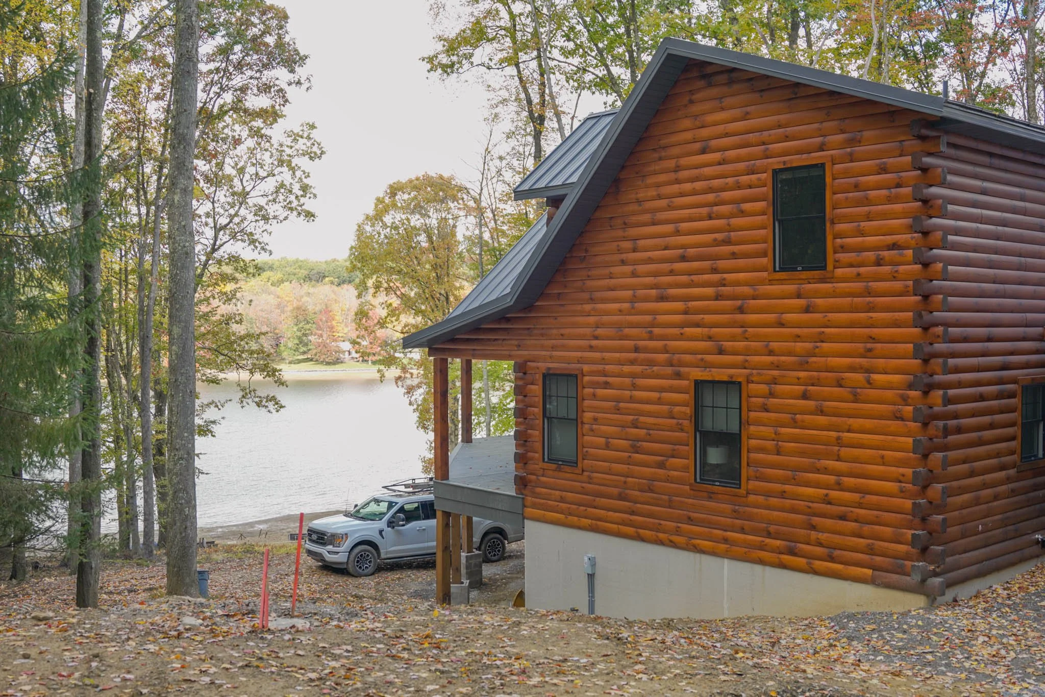 Custom Log Home in Northern PA