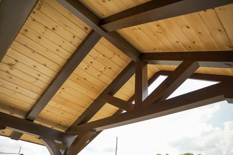 KSM office porch timber construction detail