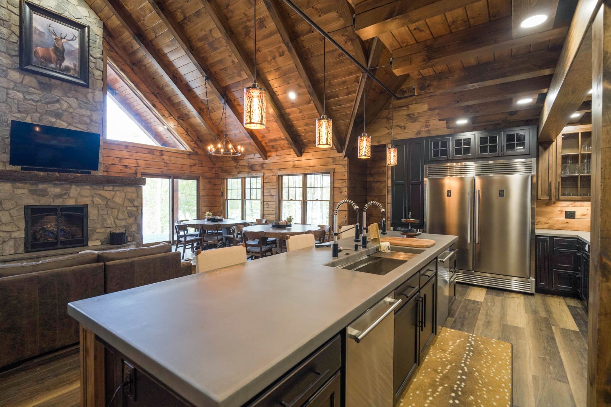 Custom Log Home in Northern PA