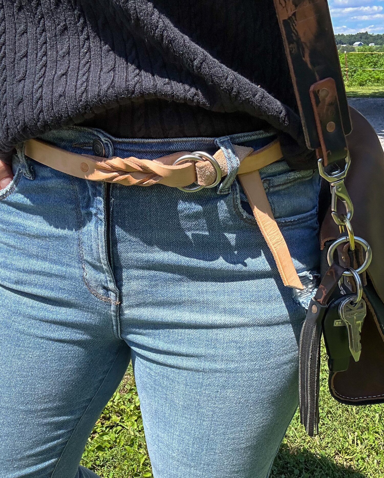 Braided Ring Belt — Easten Leathers