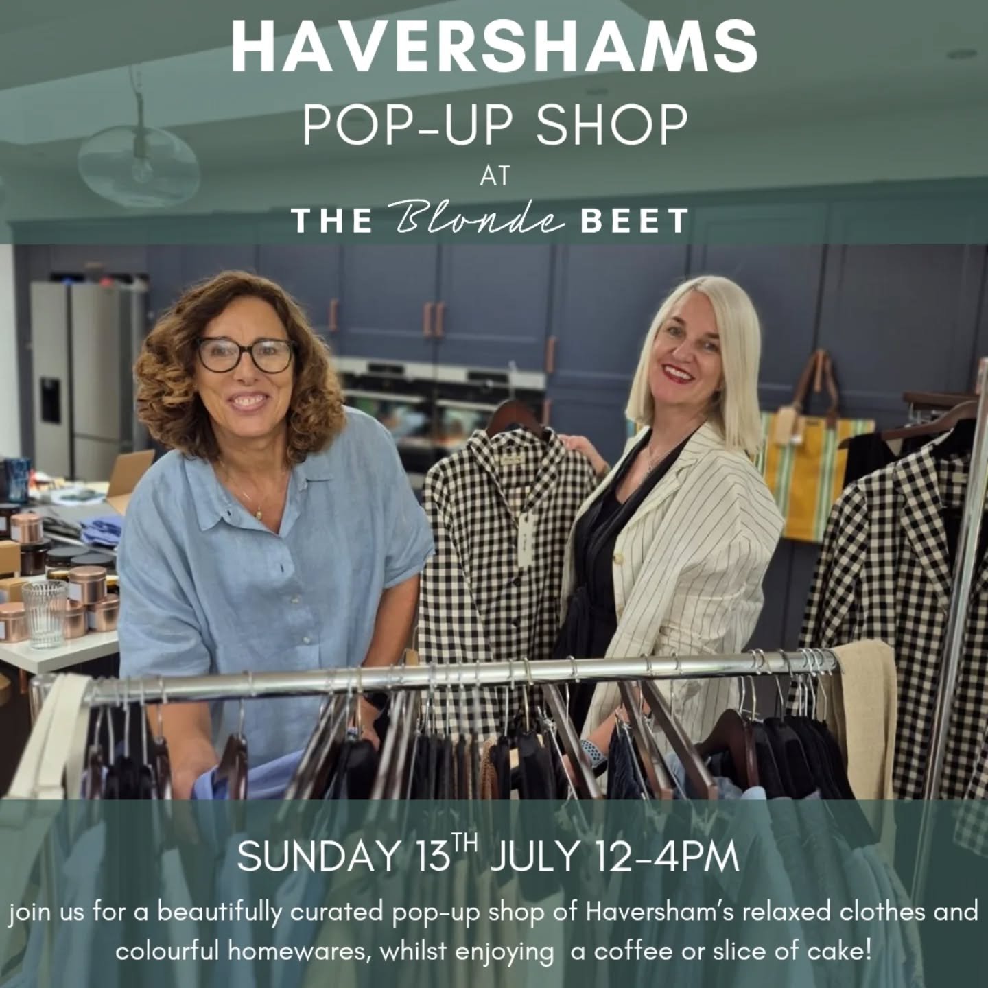 Really excited to have @havershamsbarn for a pop up on Sunday the 13th of July! They have a glorious range of homewares and relaxed summer clothing so it will be a lovely day 💚

We will be serving coffees, cakes (or beer, we won't judge!) all day so