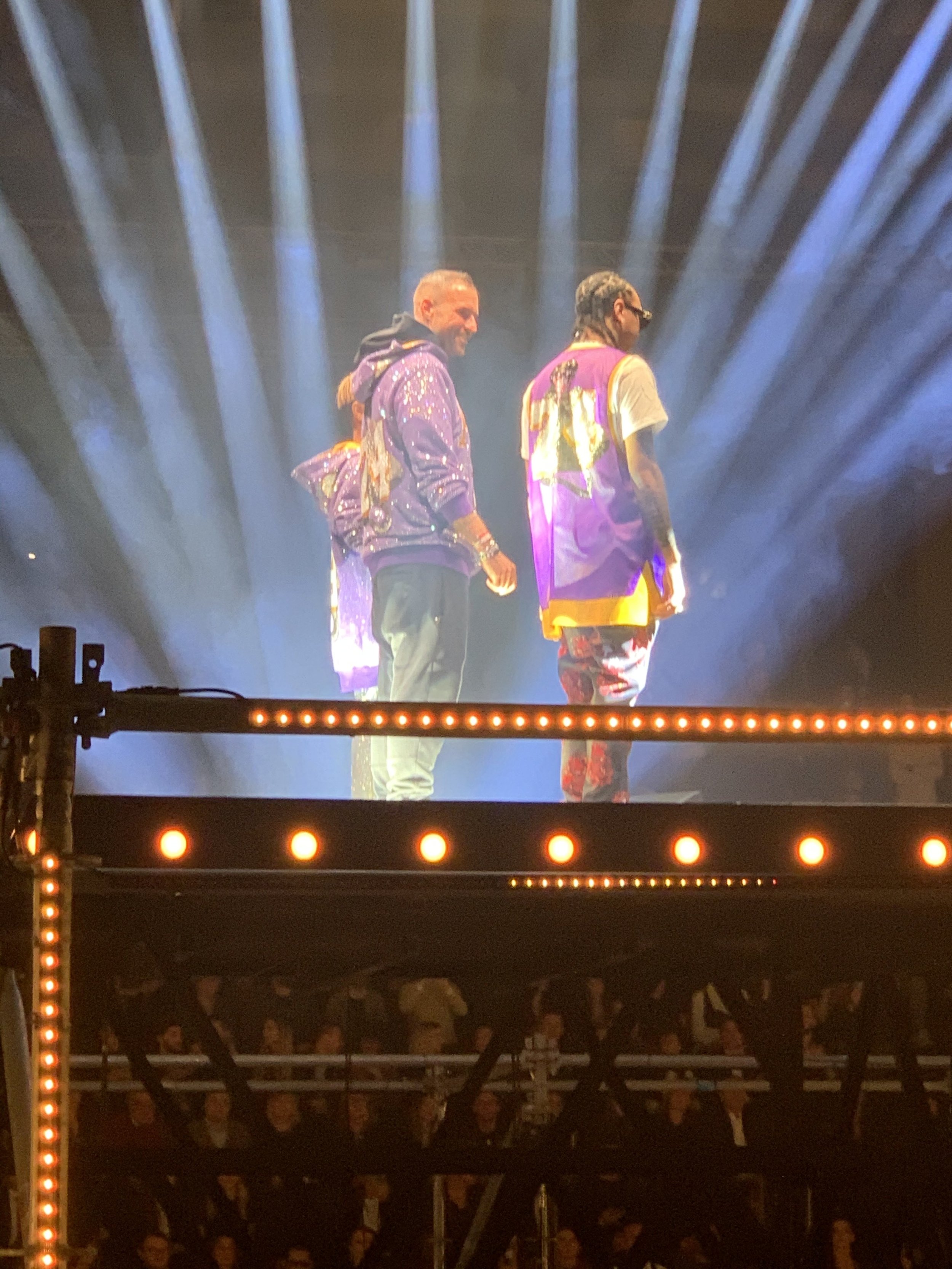 Phillip Plein on stage during the show (Fall Winter 20/21)