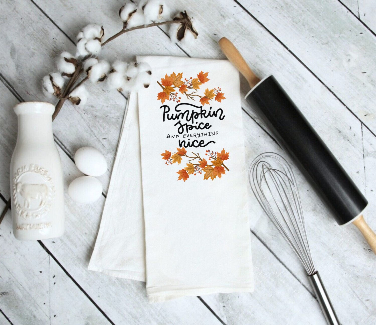 Pumpkin Spice & Everything Nice - Kitchen Towel — Sweet Milk