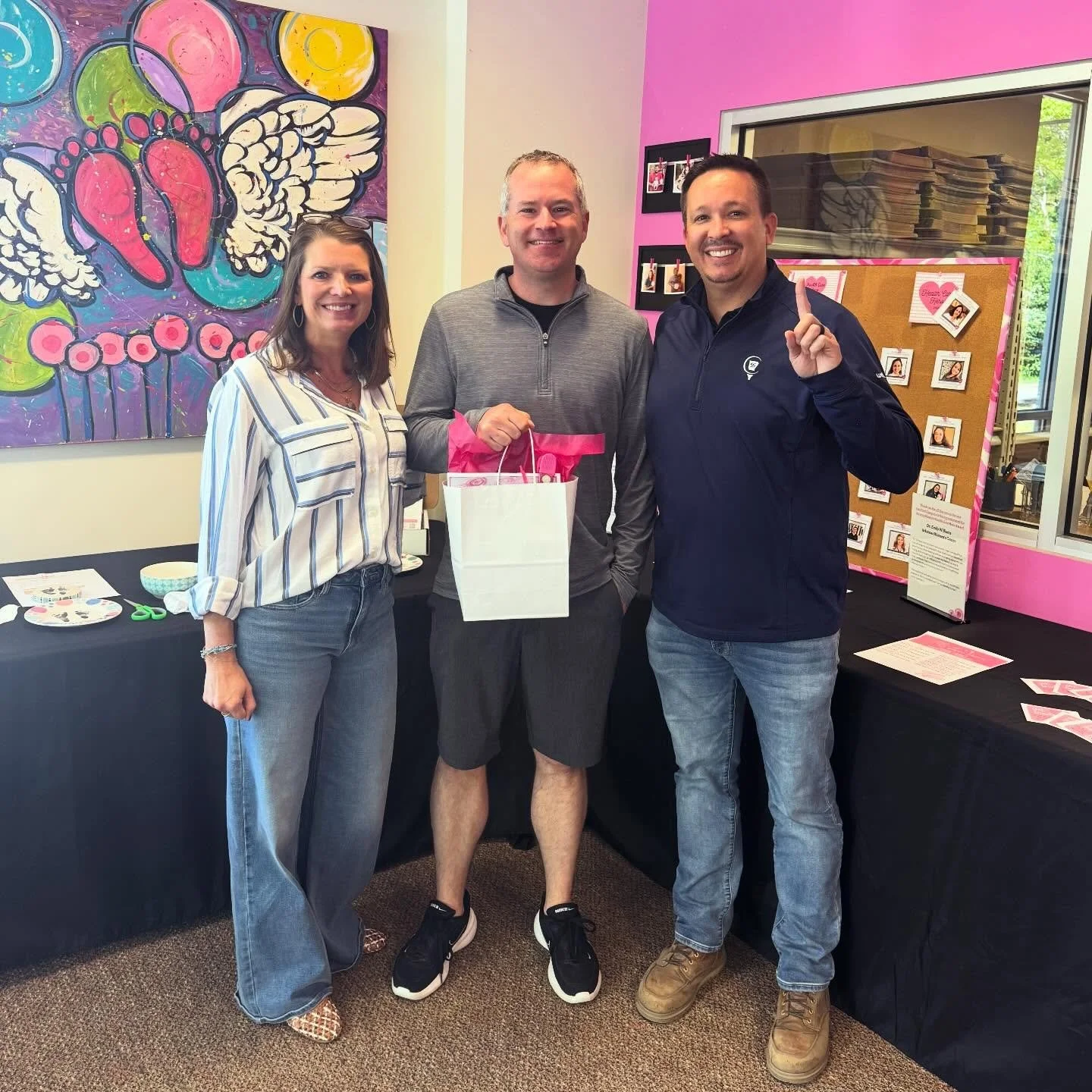 Congrats Jake Gulick - our Mamie&rsquo;s March Madness Bracket winner!! So happy to have Jake drop by the office today for a tour and to pick up his goodie bag full of Mamie&rsquo;s merch! Thank you to everyone who took part in our fun first March Ma