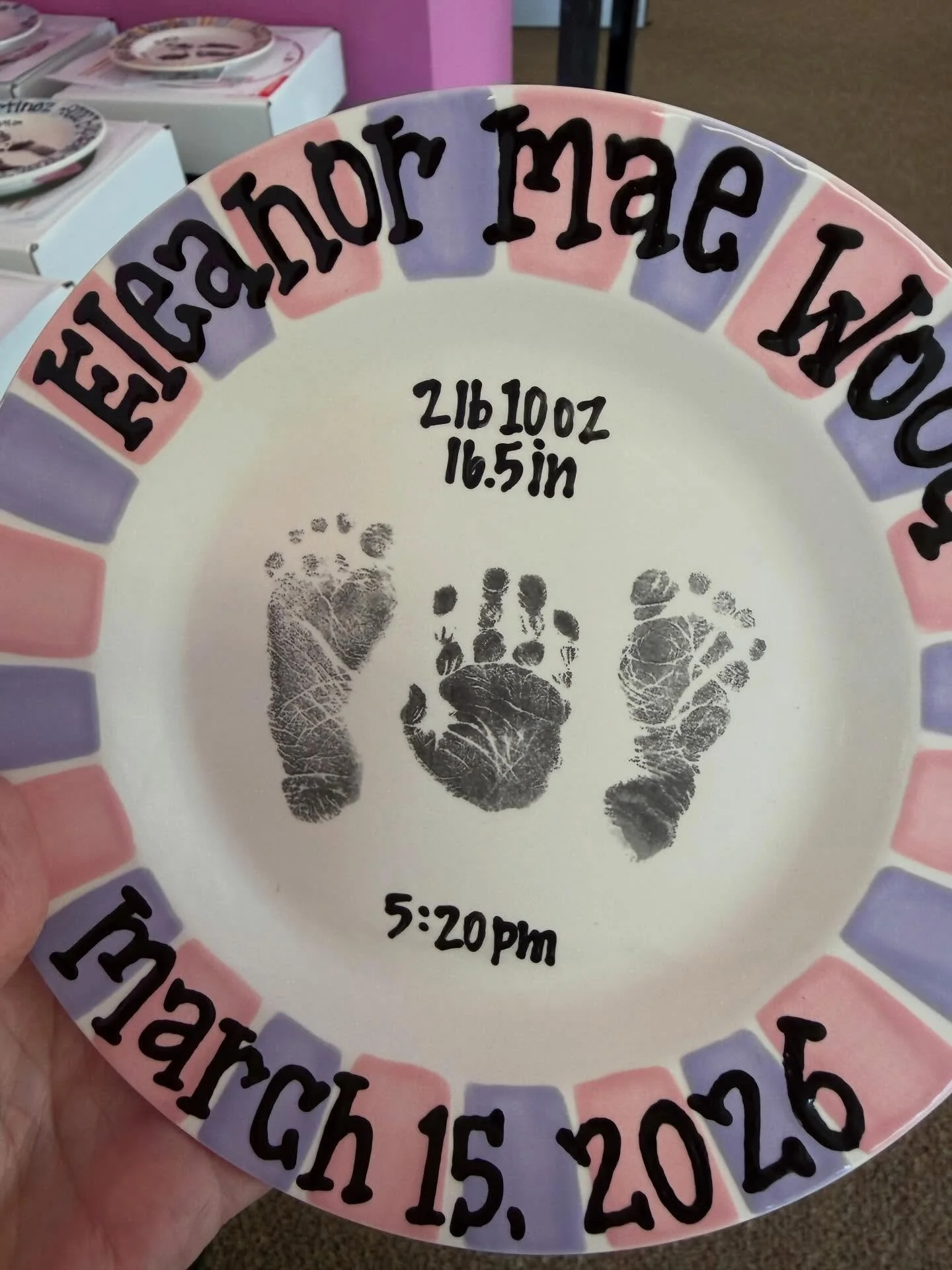 April plates 💜🩷