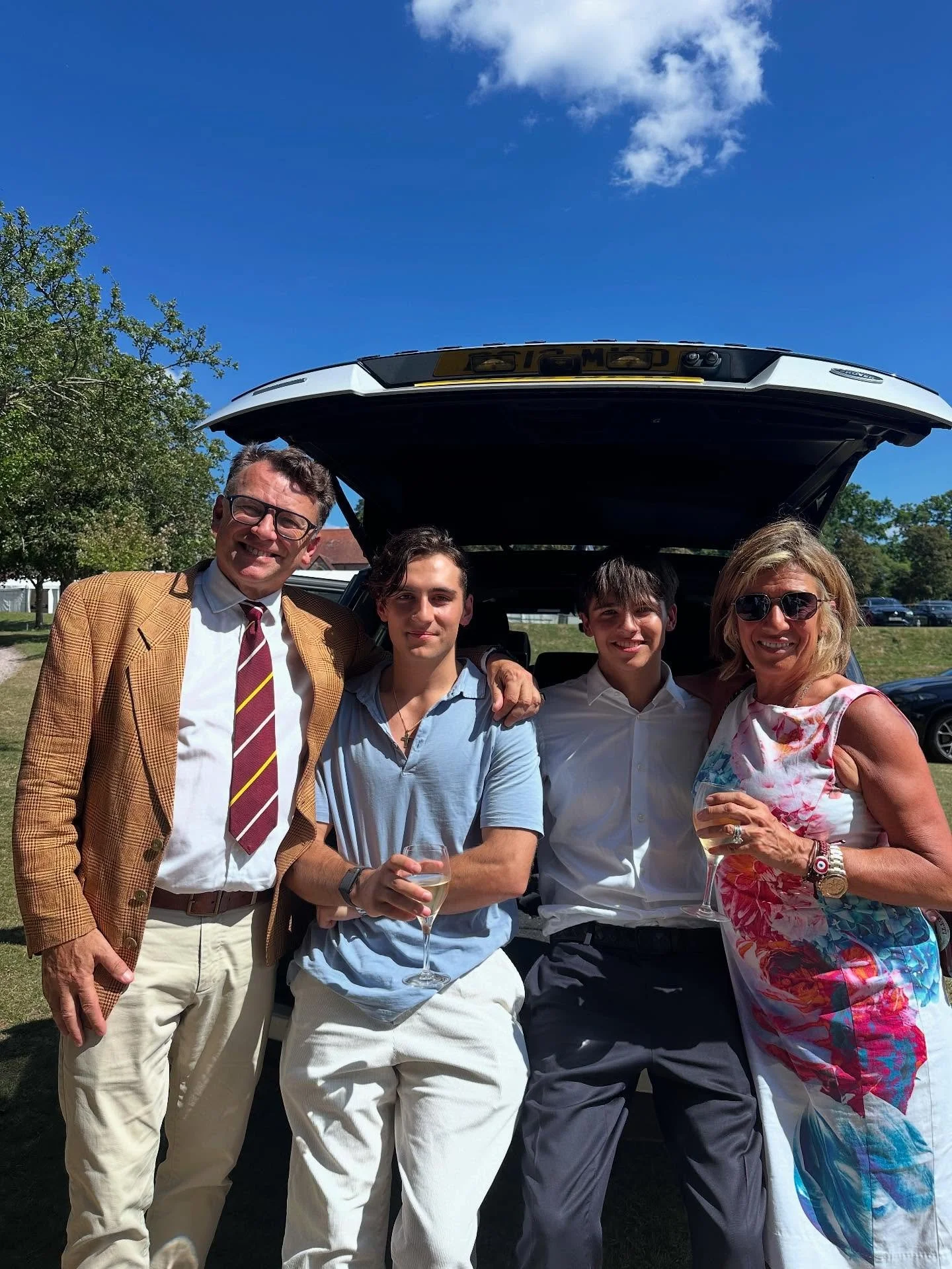What a glorious day...
Thank you, Paola and Daniel, 
So wonderful to be back at Bradfield, seeing my youngest godson celebrate his final day at my old school and his.