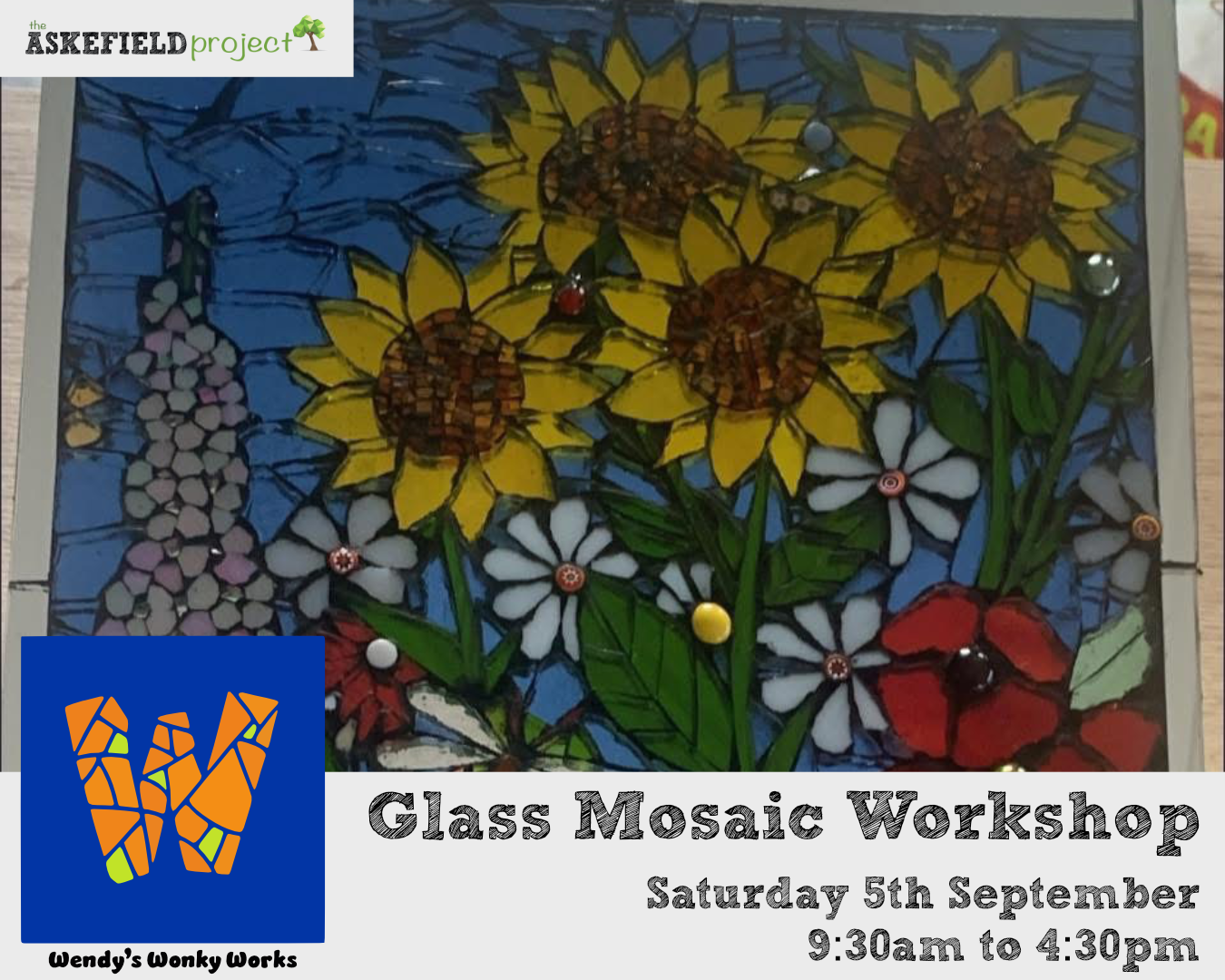 *CANCELLED* Glass Mosaics Workshop by Wendy's Wonky Works
