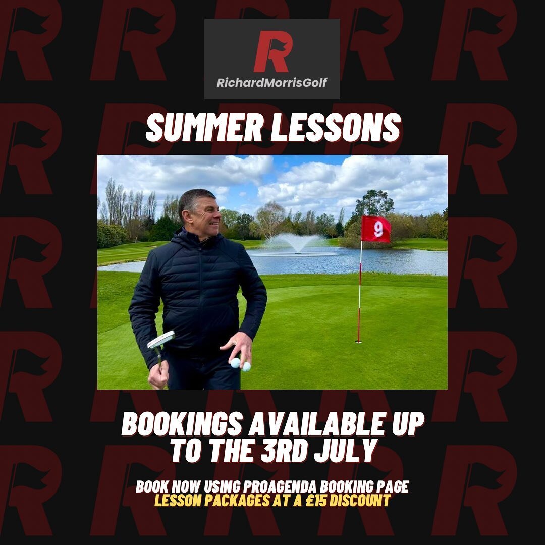 Lesson availability extended on my ProAgenda booking page. 

Act fast to avoid any disappointment!

To learn more on what I offer&hellip;

🗣 RichardMorrisGolf.co.uk