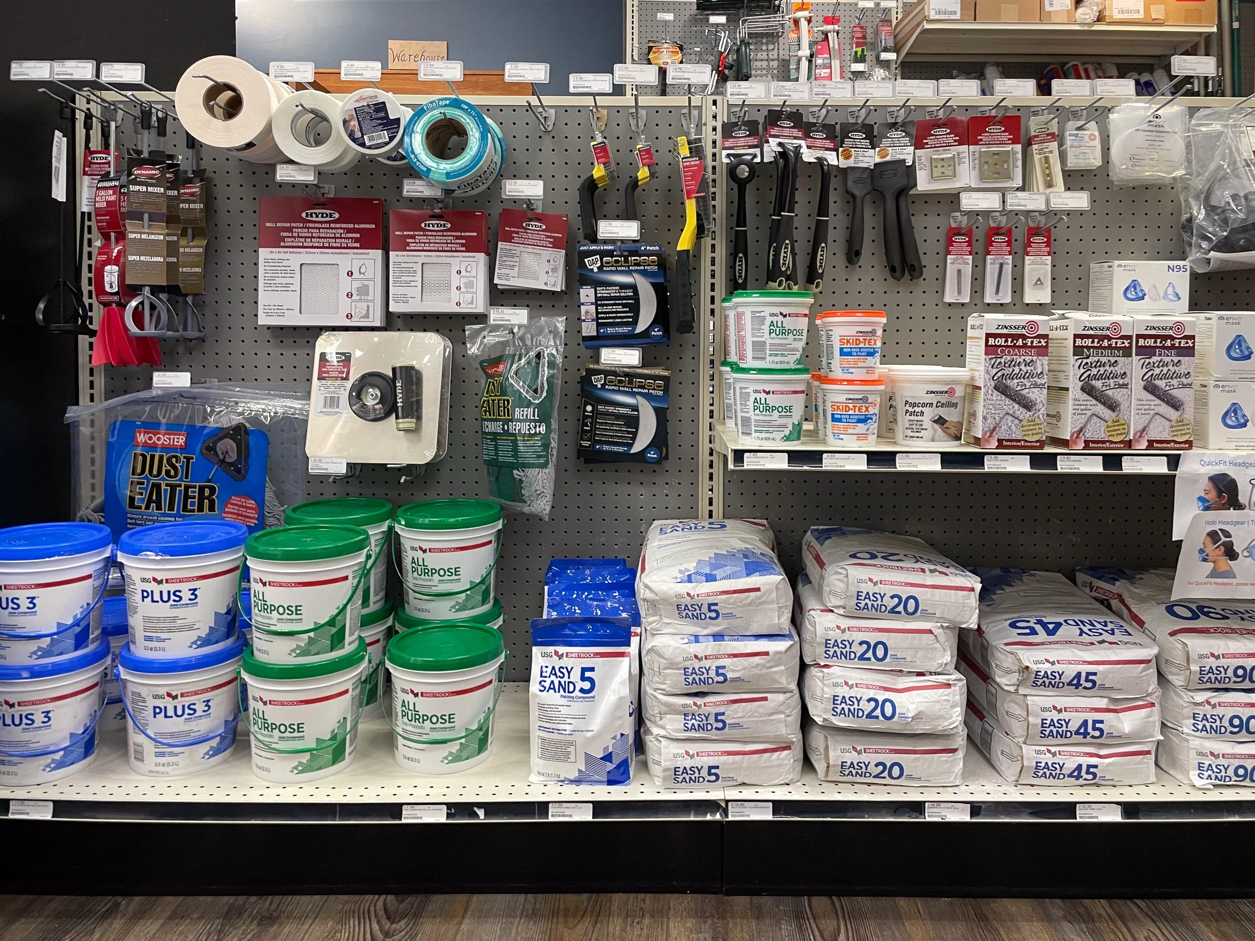 Sheetrock Patching Supplies