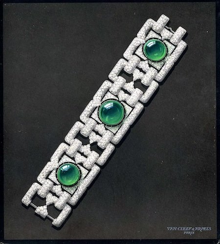 Catalogue Van Cleef &amp; Arpels (1925) planche bracelet émeraudes
