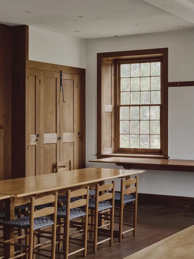 Interior of the Brick Dwelling House, Hancock Shaker Village, Hancock, MA. Photo: © Vitra Design Museum / Alex Lesage, courtesy Hancock Shaker Village