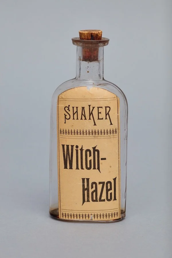 Medicine bottle 'Witch-Hazel extract' Canterbury, NH, 1920