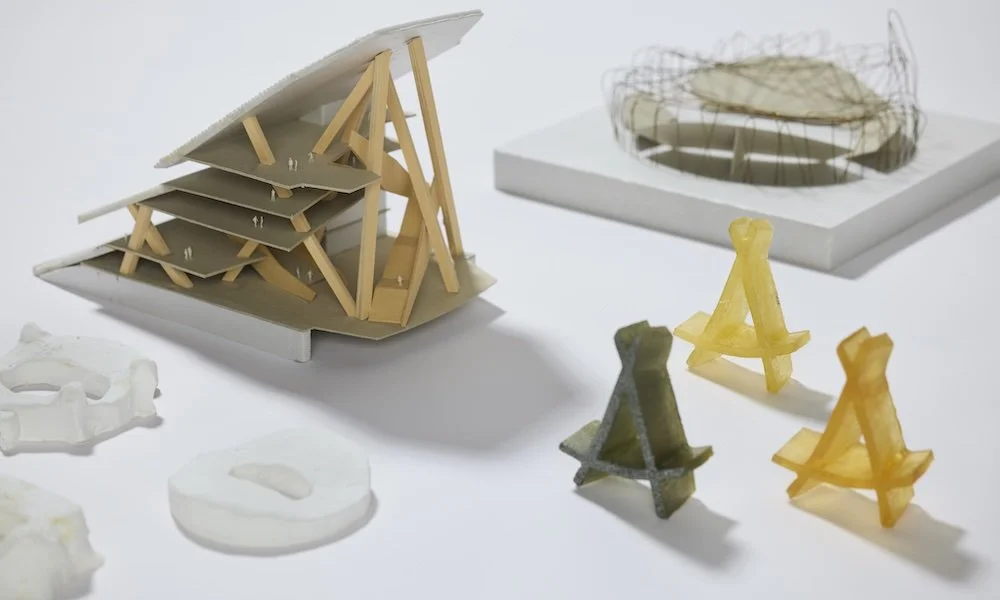 Study models and design prototypes, National Stadium (2002–2008), Beijing © Herzog &amp; de Meuron Photo: Lok Cheng Image courtesy of M+, Hong Kong