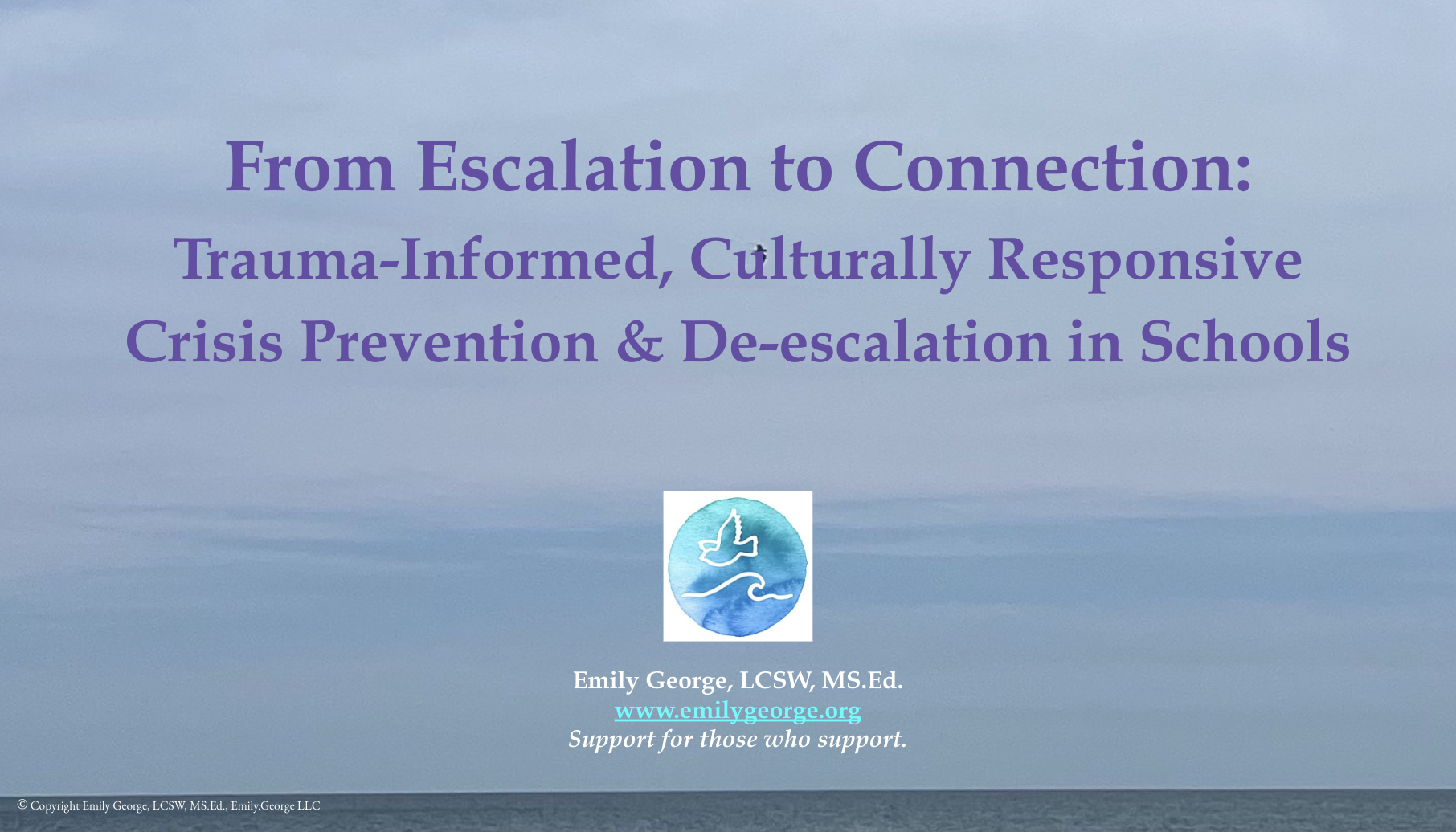 From Escalation to Connection: Trauma-Informed, Culturally Responsive Crisis Prevention & De-escalation in Schools