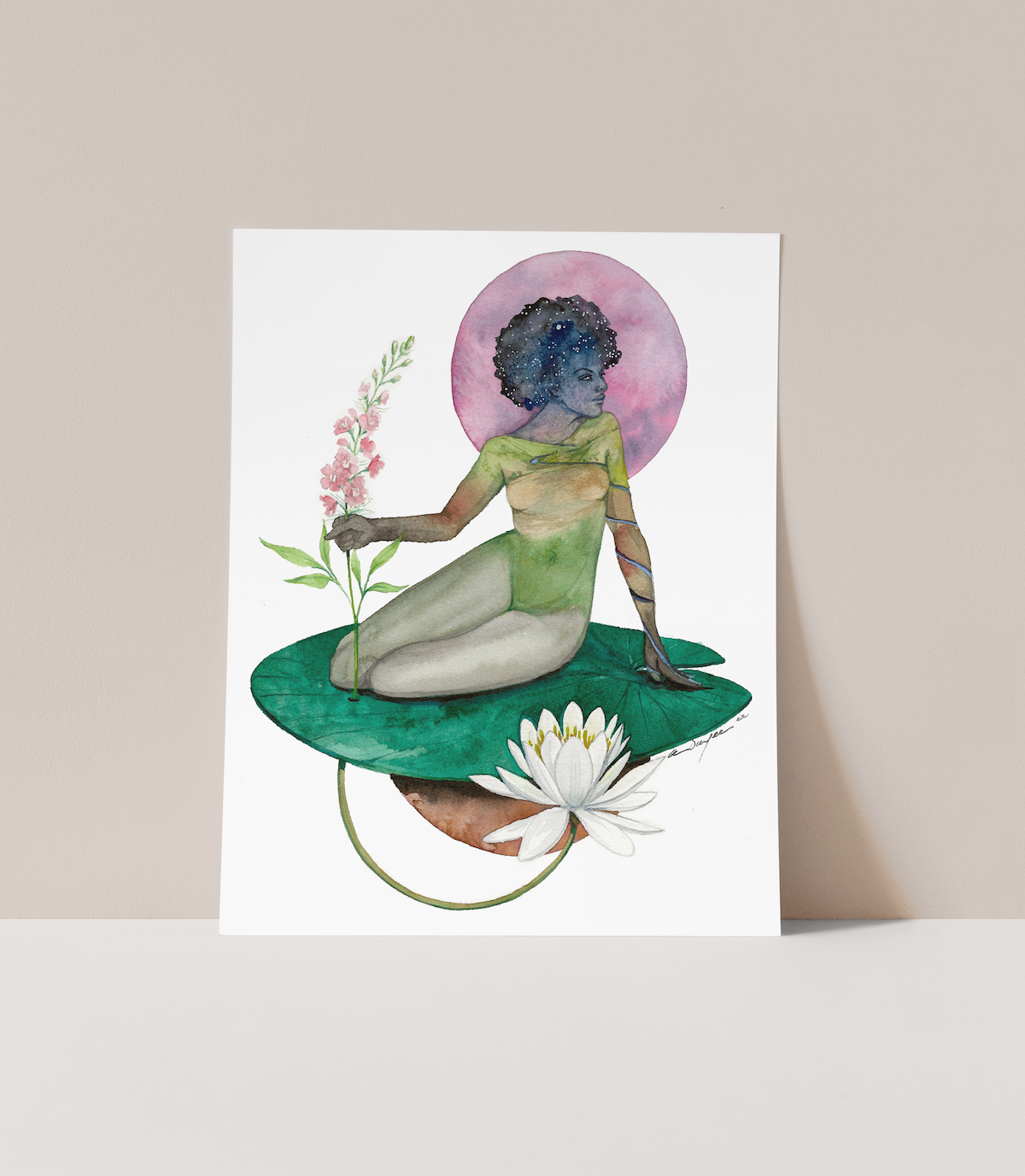 july birth flower goddess by andrea durfee fine art print.png
