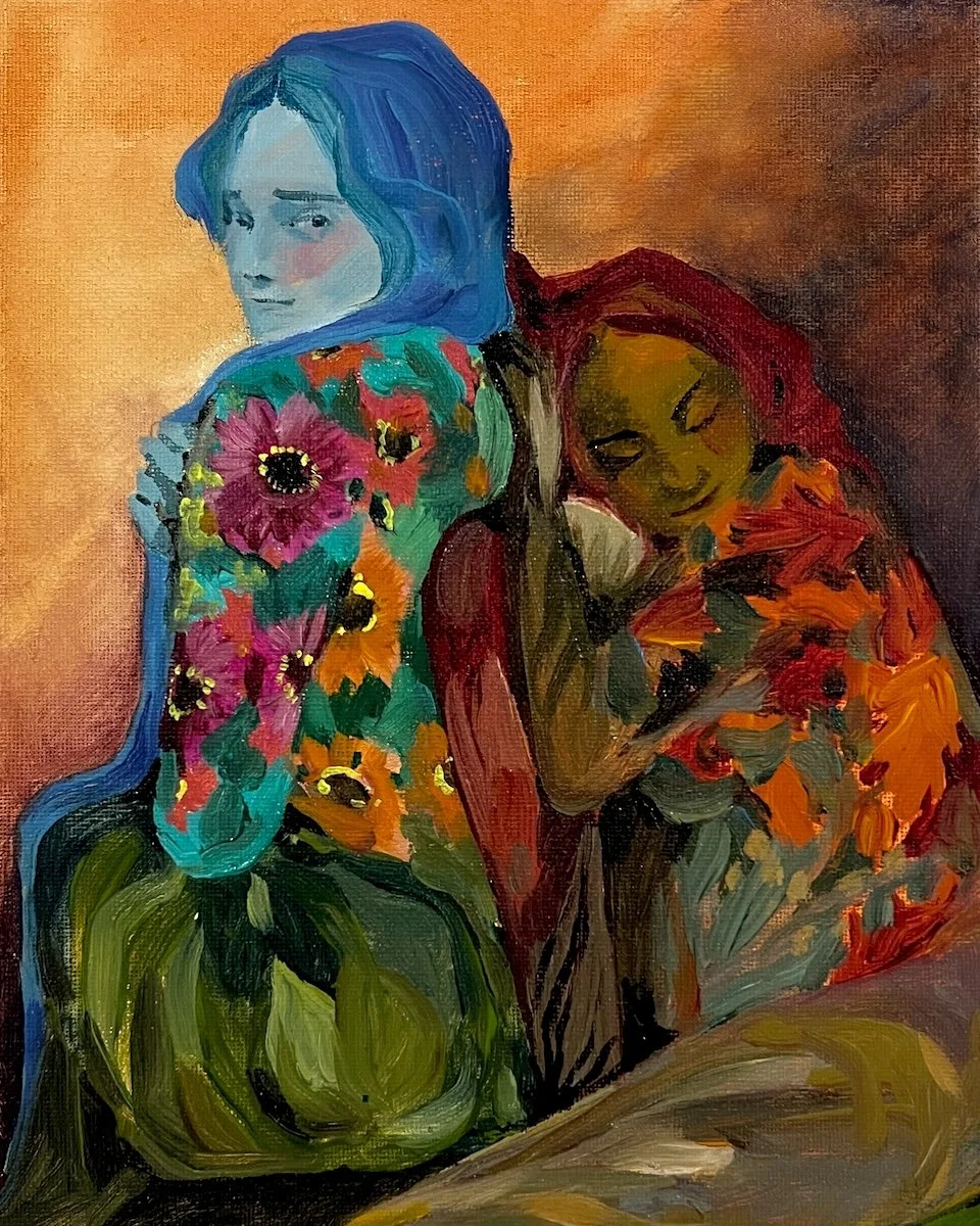 Summer to Autumn by Andrea Durfee Goddess Painting Art.jpg