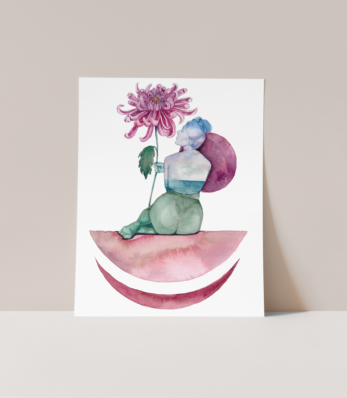 november birth flower goddess by andrea durfee wholesale fine art print.png