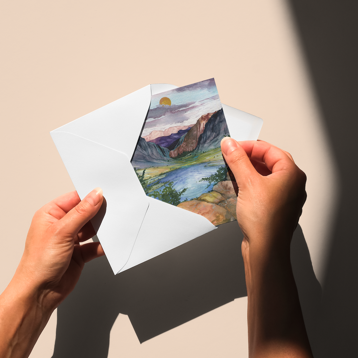 what lies beyond landscape art greeting card by andrea durfee wholesale.png