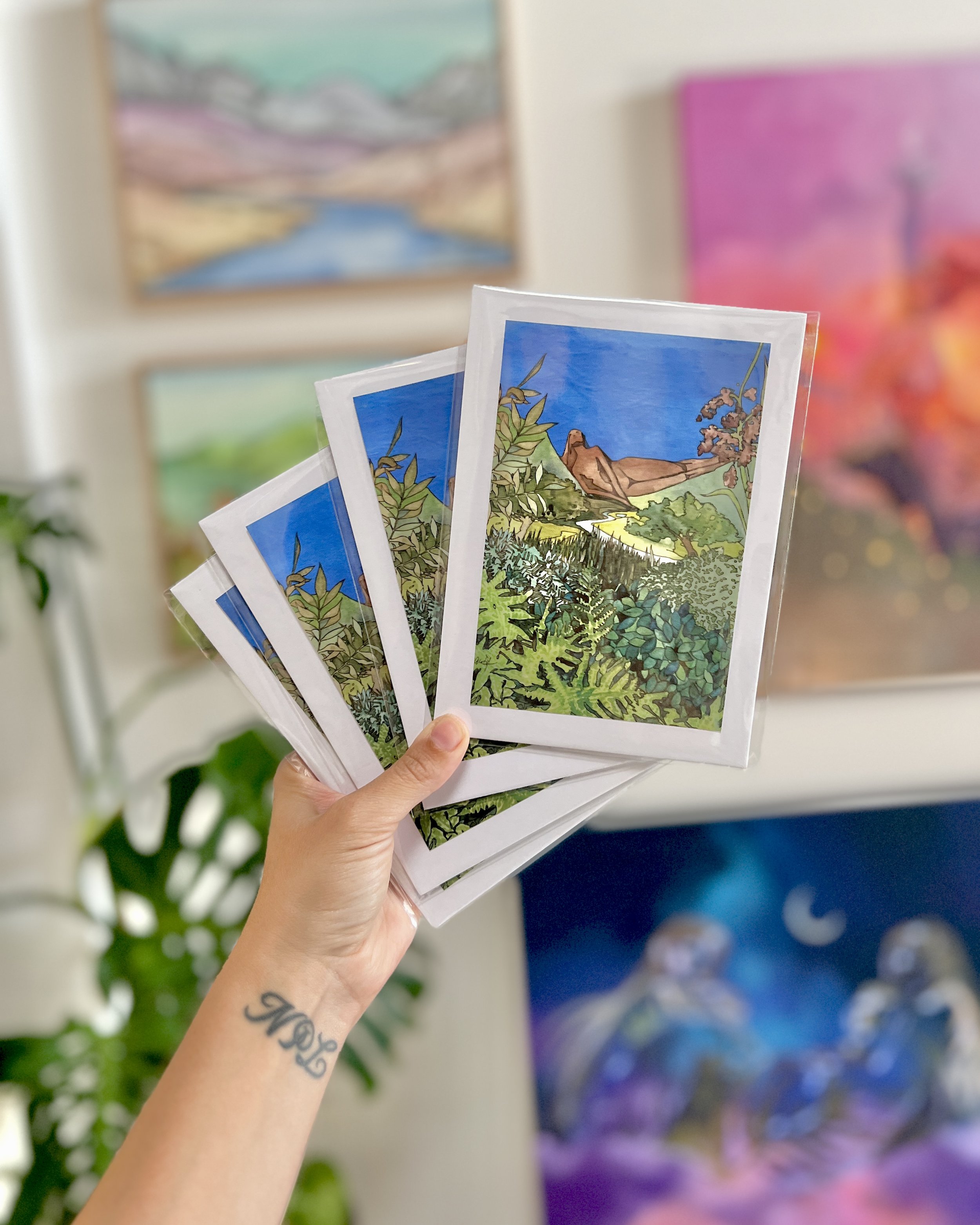 The Monthly Mini Find art print subscription of goddess and landscape art by Andrea Durfee.jpg