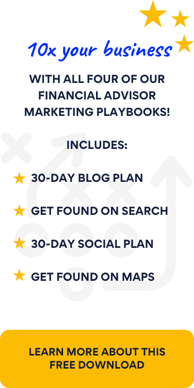 free financial advisor marketing playbooks