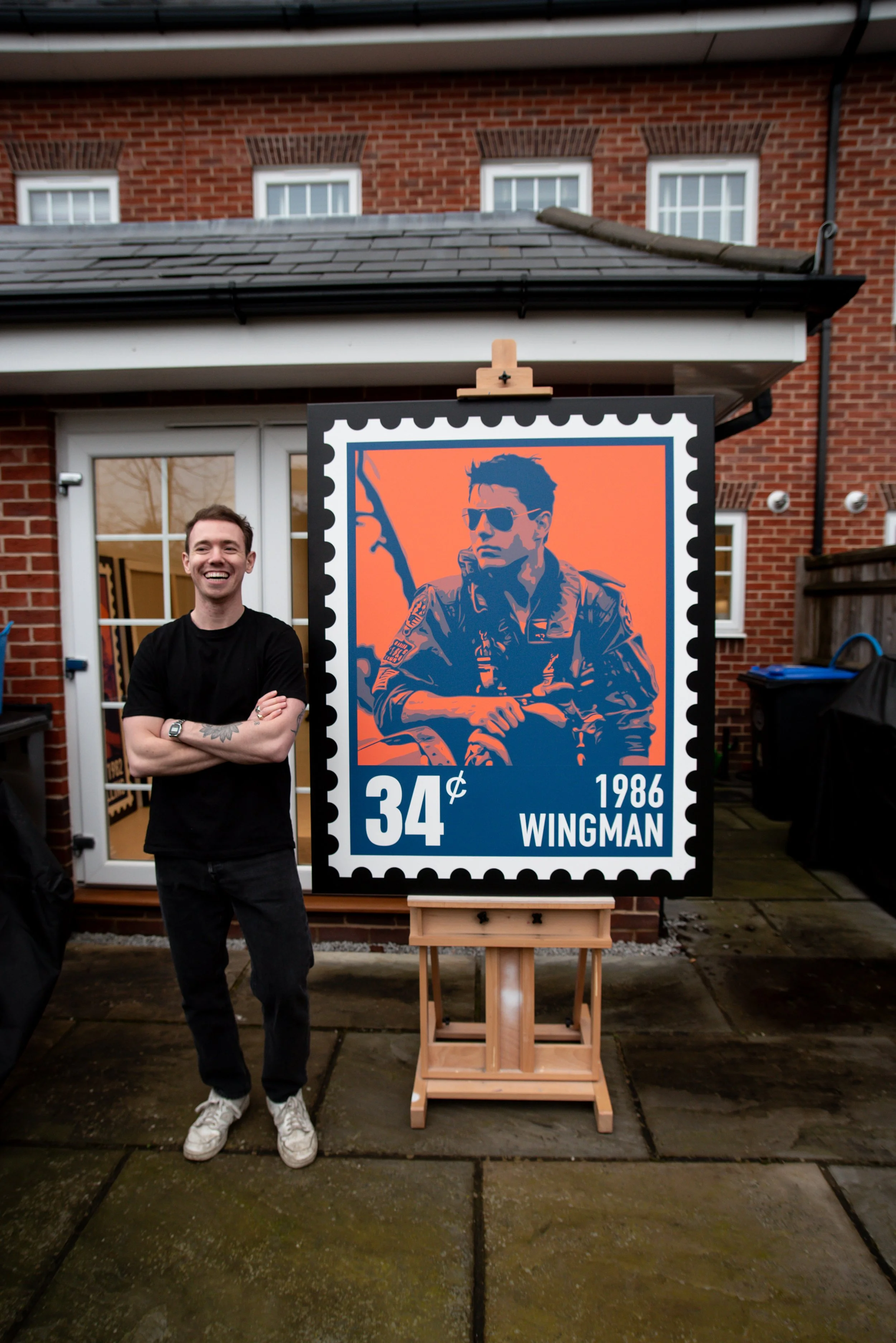 joe curtis art - original painting - wingman 2025 - commission - commission enquiry - london studio