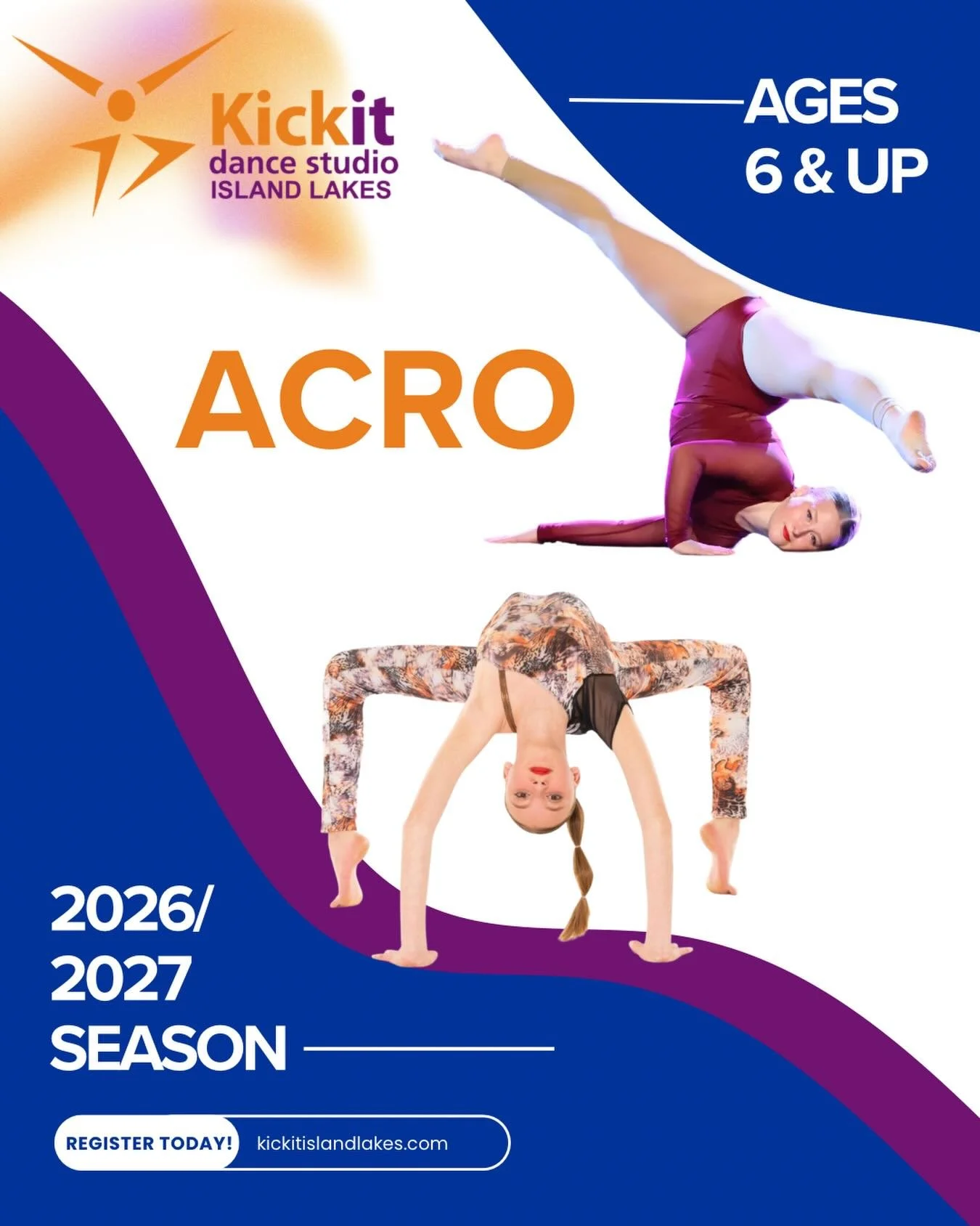 ✨Join us for our 11th season!✨

🧡Classes begin the week of September 14th for dancers ages 2 &amp; up. 

💜Discover your passion for dance!

💙Register Today!

#winnipegdance #kickitislandlakes