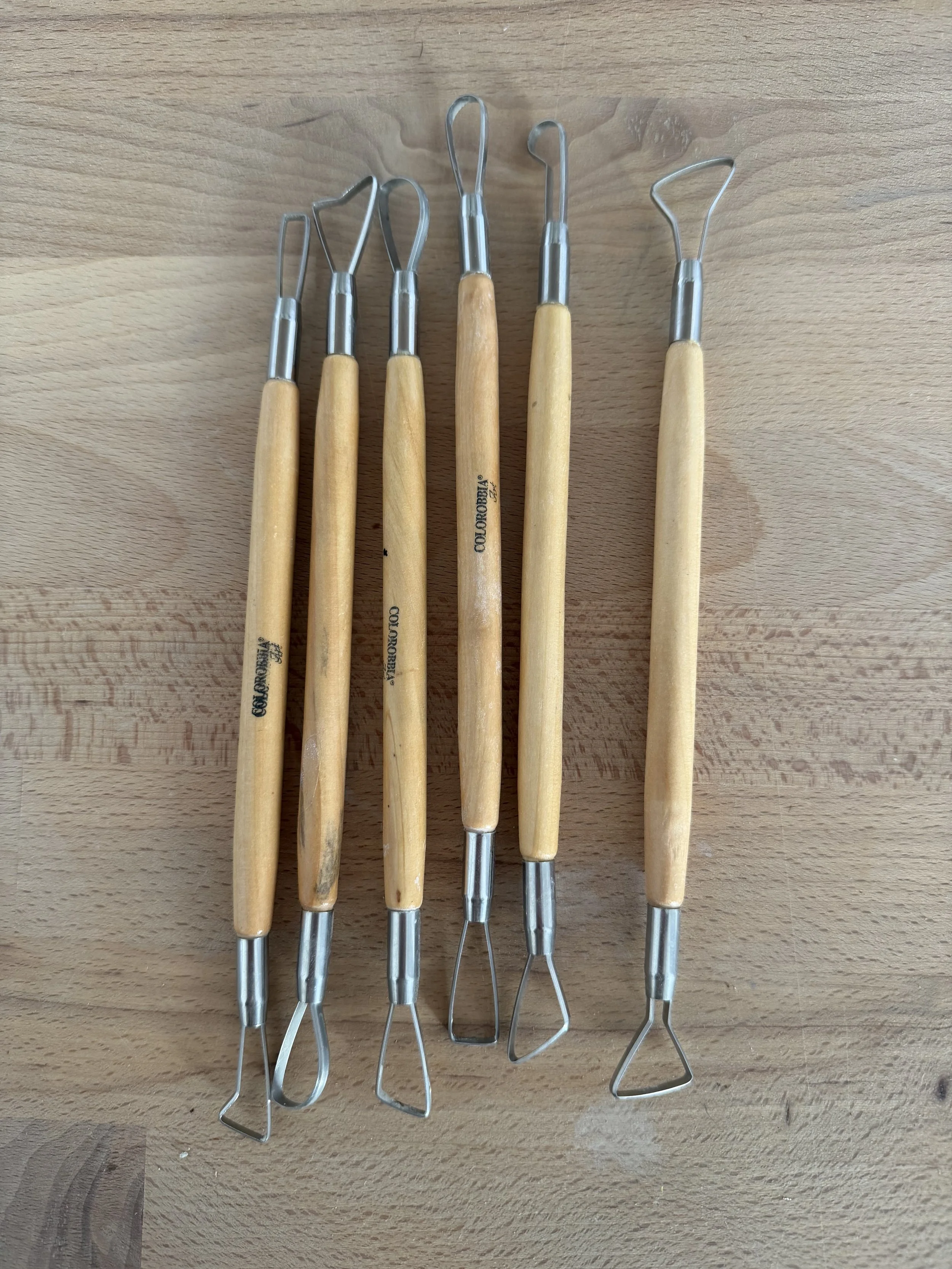 #6 - clay modeling tools (not carving)