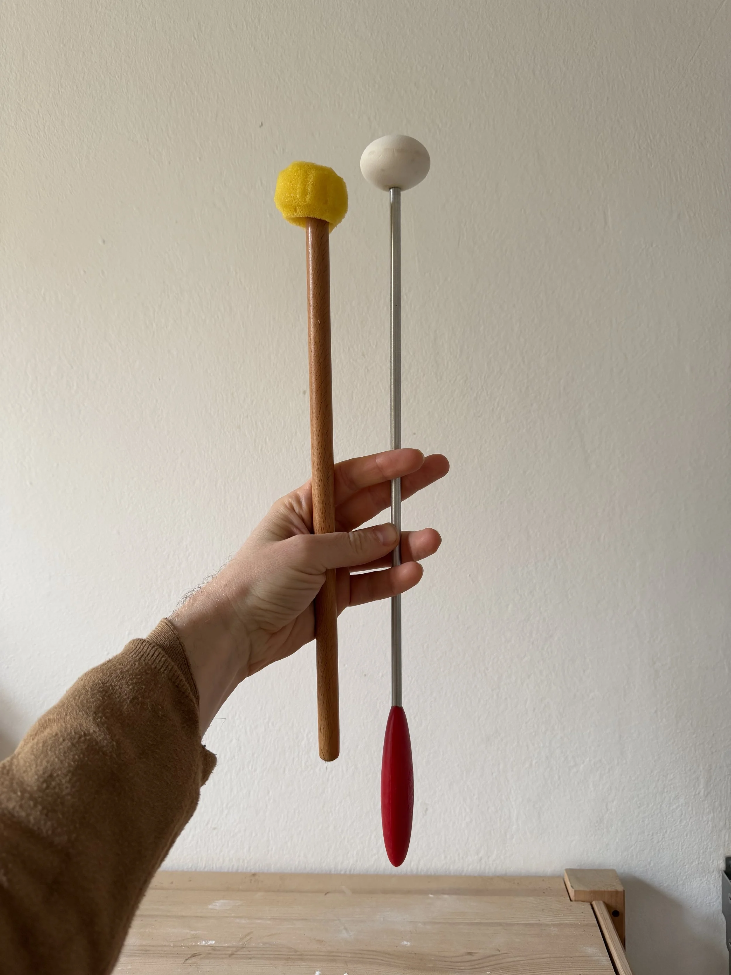 #22: spong on a stick. And a shaper stick to open up insides of narrow cylinders.