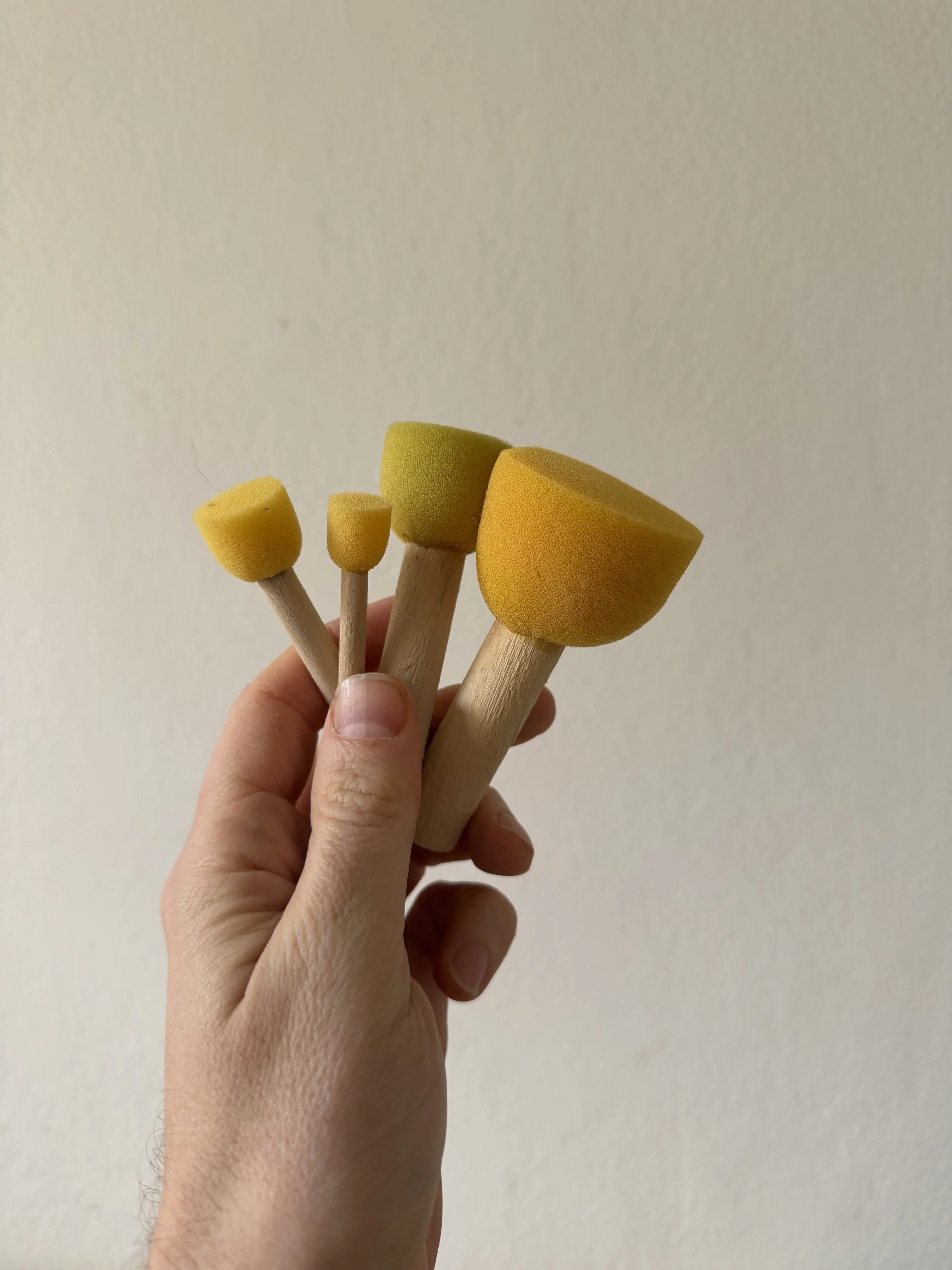 #26: sponge brushes yellow