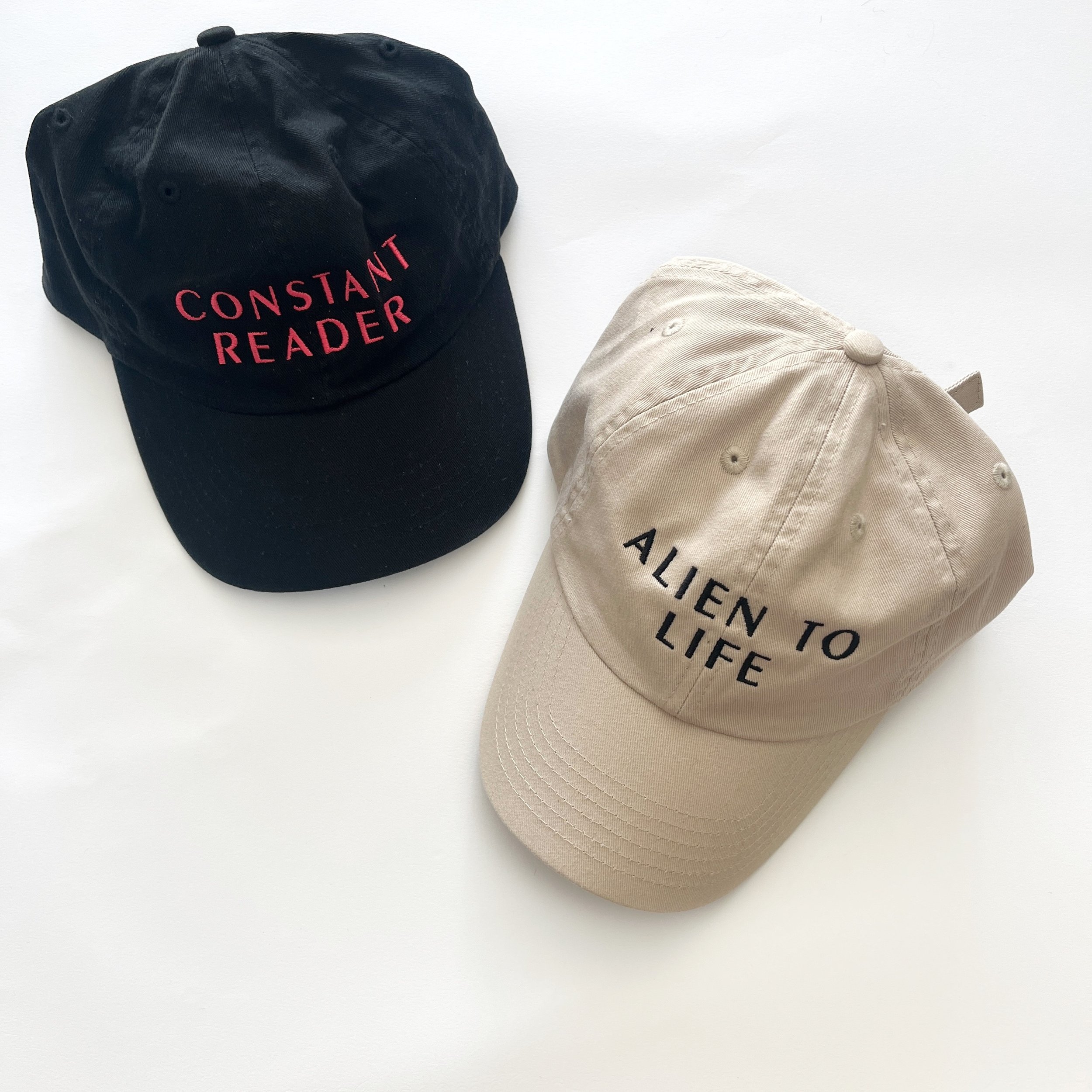 Hats - CONSTANT READER and I AM ALIEN TO LIFE.jpg