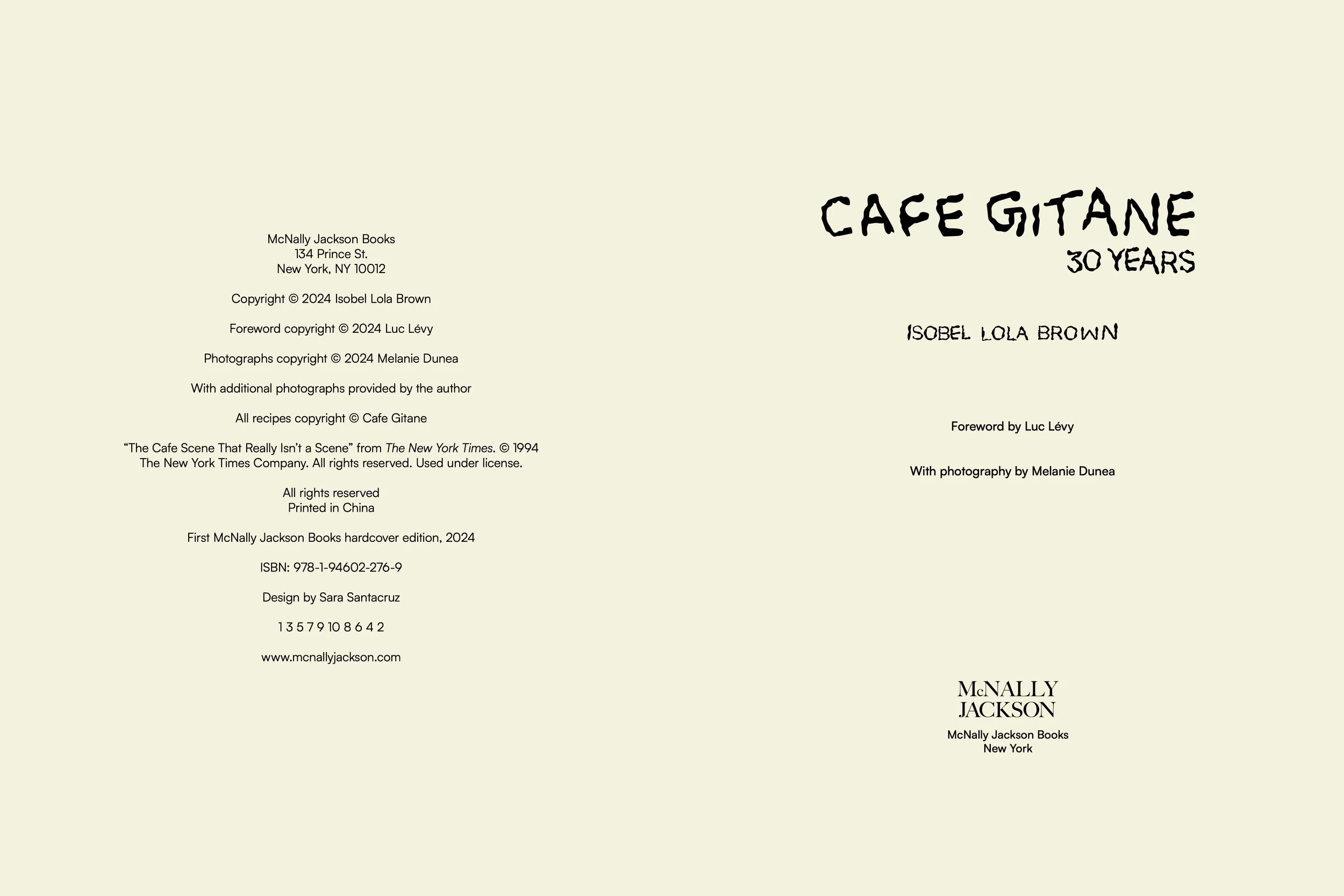 See Spreads from the LimitedEdition ‘Cafe Gitane 30 Years’ Coffee
