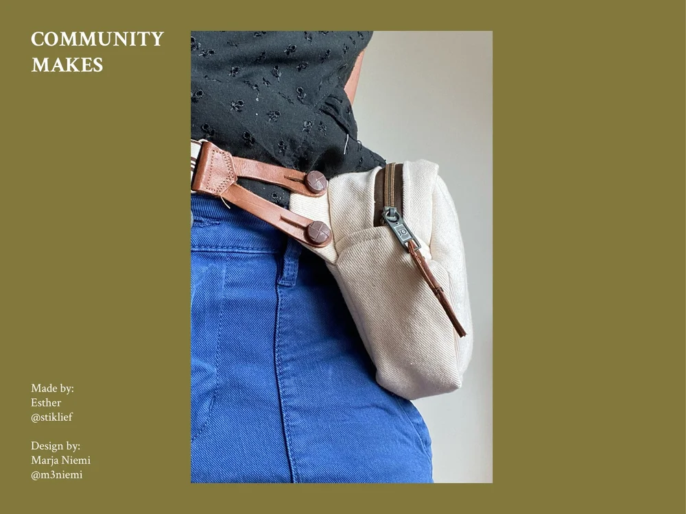 Sewing Pattern Leather Hip Bag Belt Belt Pouch Pattern