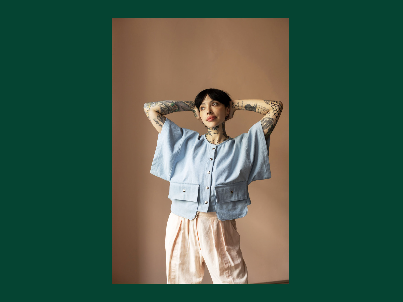 Editorial sample: Pocketop shirt, size 2