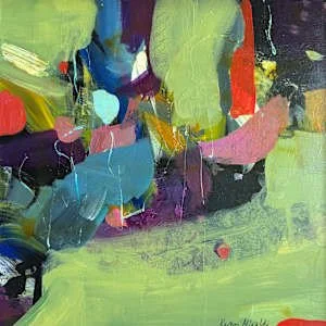 Mystery in the Market 12" x 12" Acrylic on Board $395