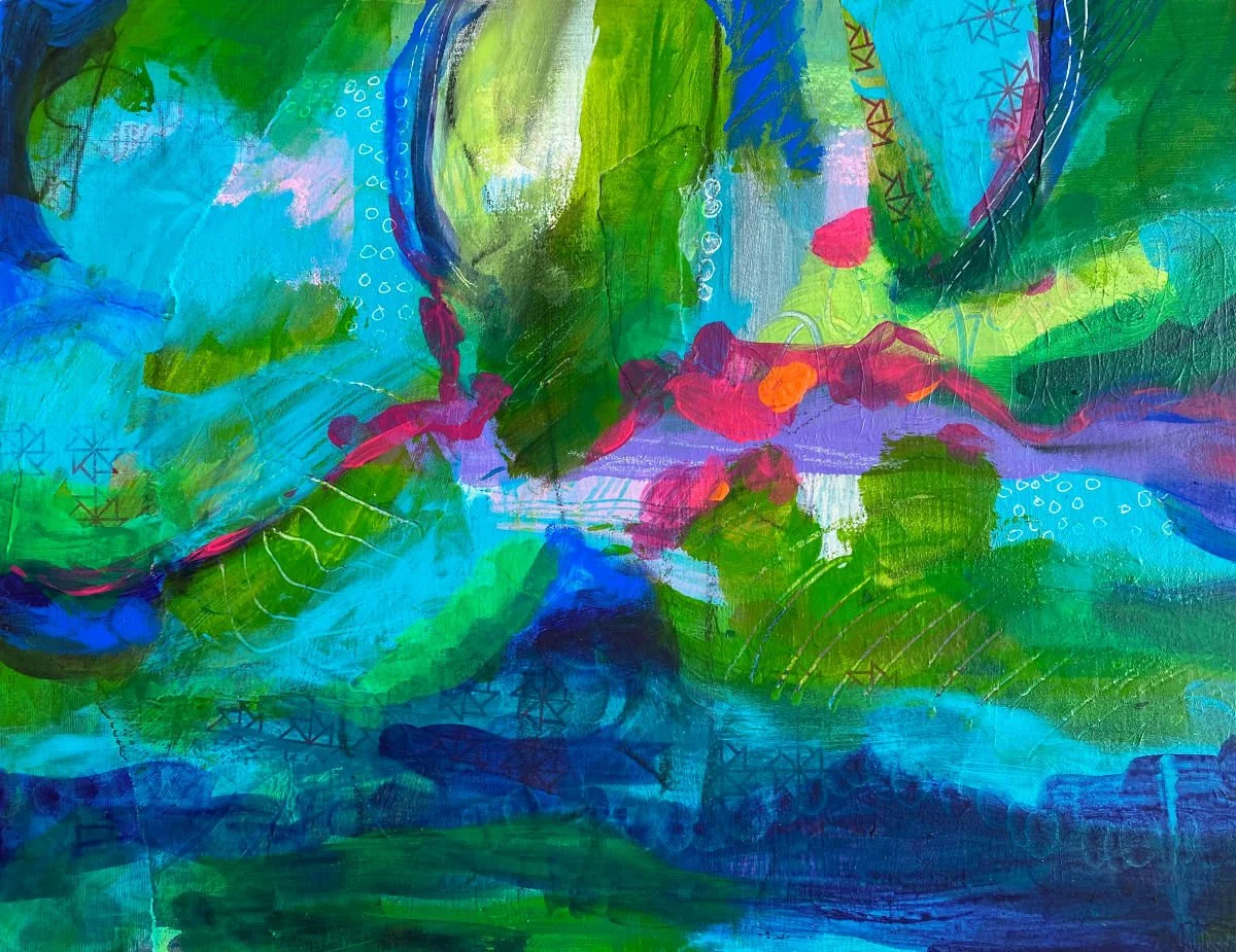 Time To Play 11"x 14"x .75 Acrylic on Board