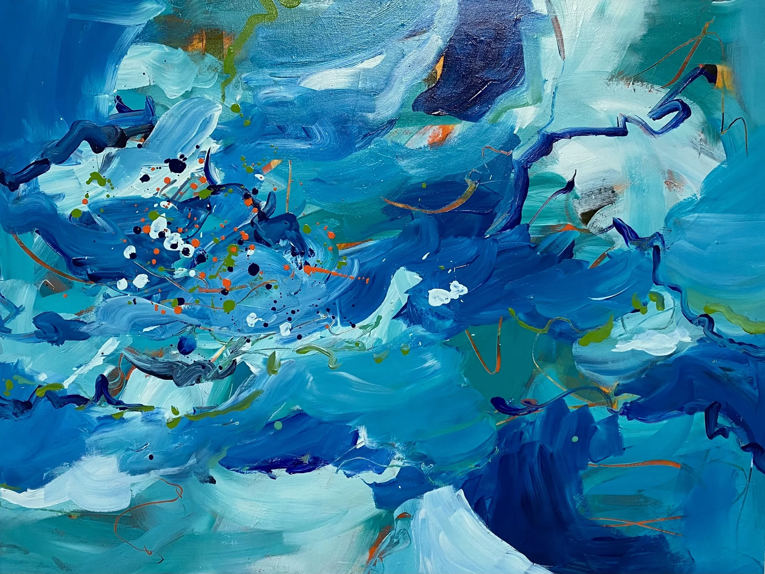 Tides of Change 36"x48"x1.5" Acrylic on Canvas  $1500