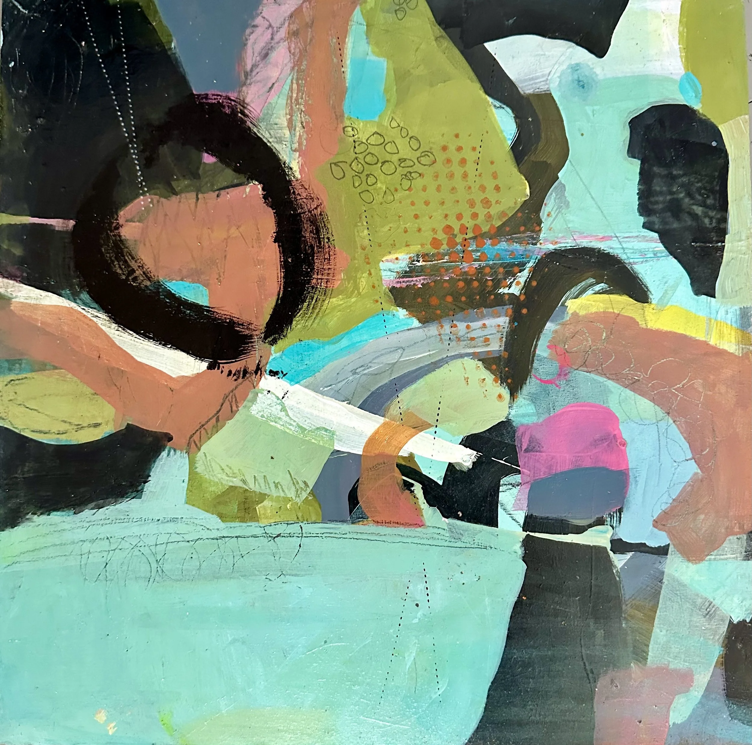 Portals of Potential 12" x 12" Acrylic on Board $375